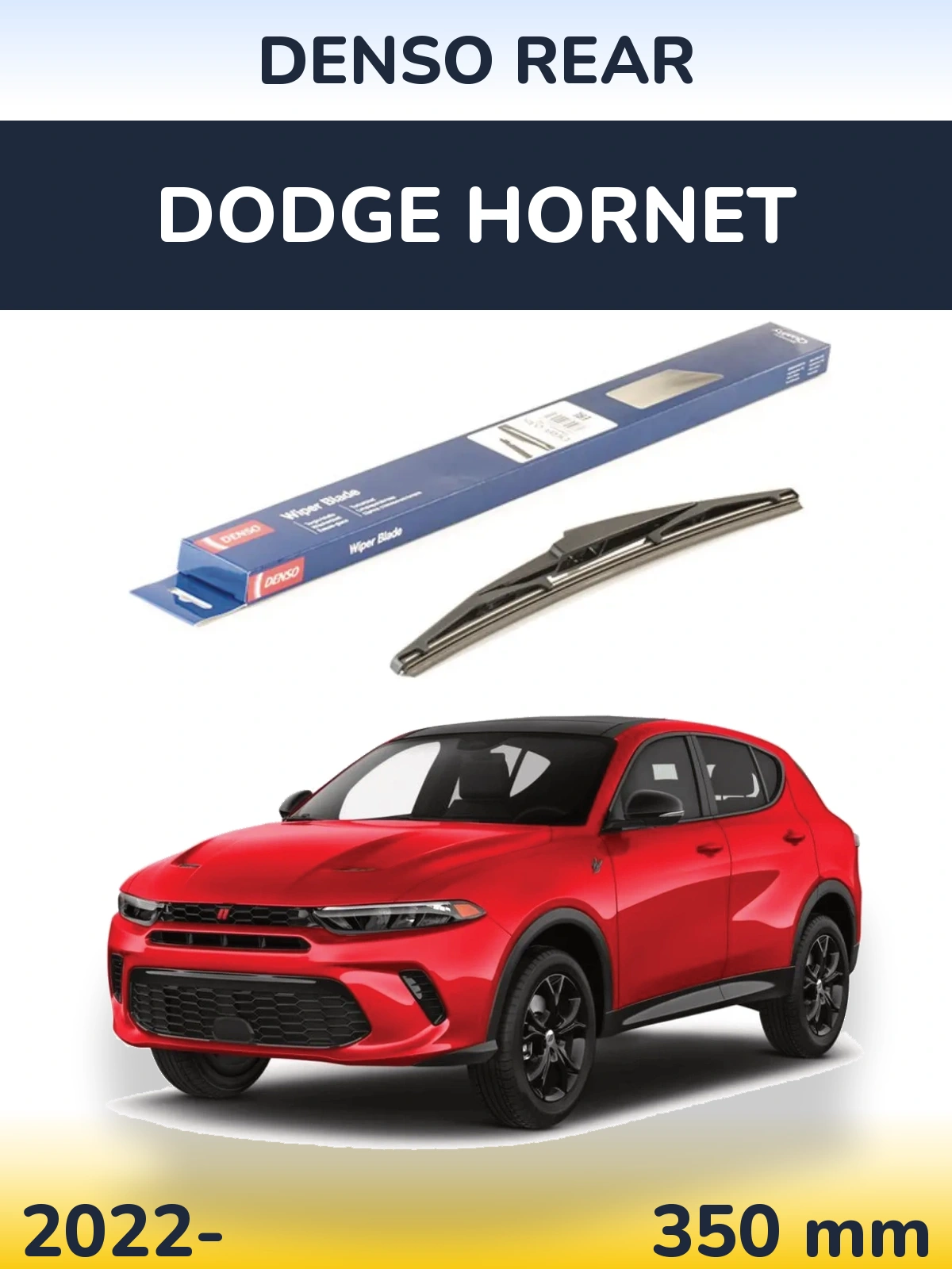 Rear wiper blade Denso Rear 350 mm for Dodge Hornet 2022-2026