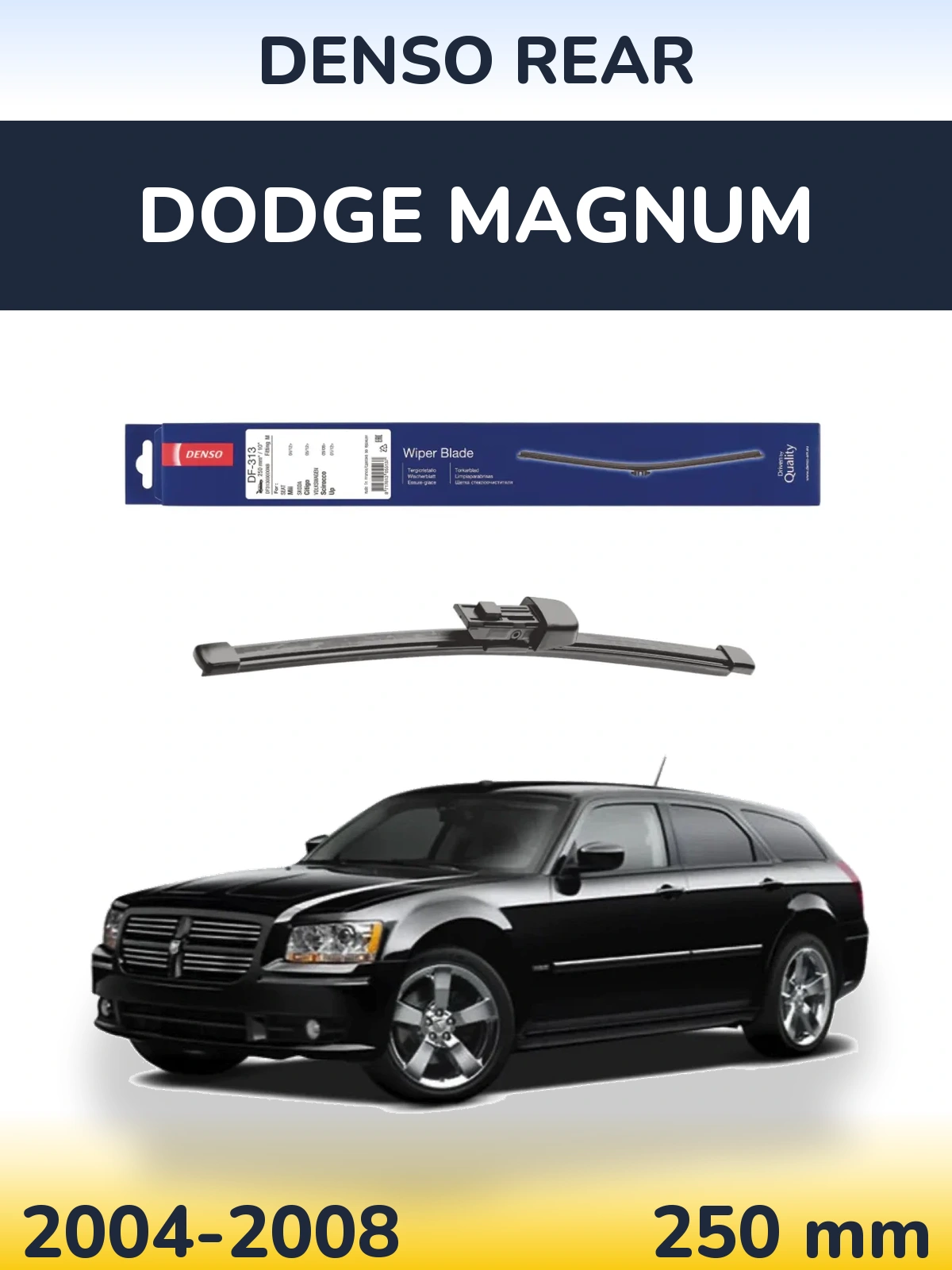Rear wiper blade Denso Rear 250 mm for Dodge Magnum 2004-2008