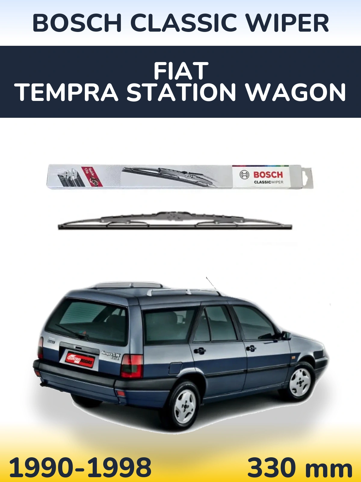 Задня щітка BOSCH Classic Wiper 340 мм для Fiat Tempra Station Wagon 1990-1998