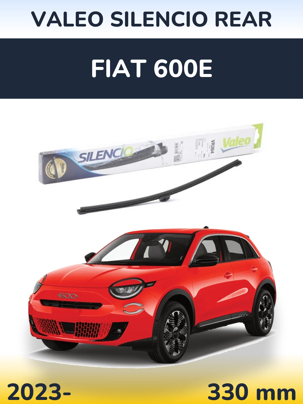 Rear wiper blade Valeo Silencio Rear 320 mm for Fiat 600e 2023-2026