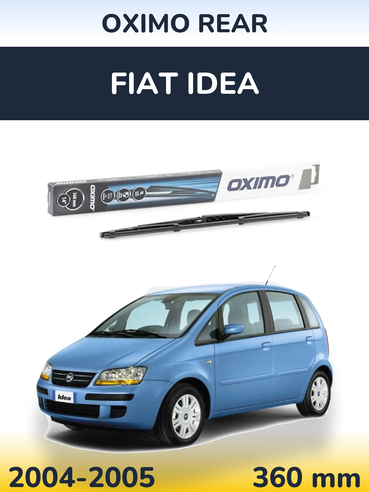 Задня щітка Oximo Rear 360 мм для Fiat Idea 2004-2005