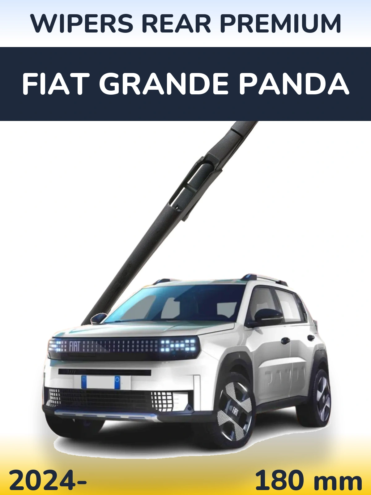 Rear wiper blade WIPERS REAR PREMIUM 180 mm for Fiat Grande Panda 2024-2026