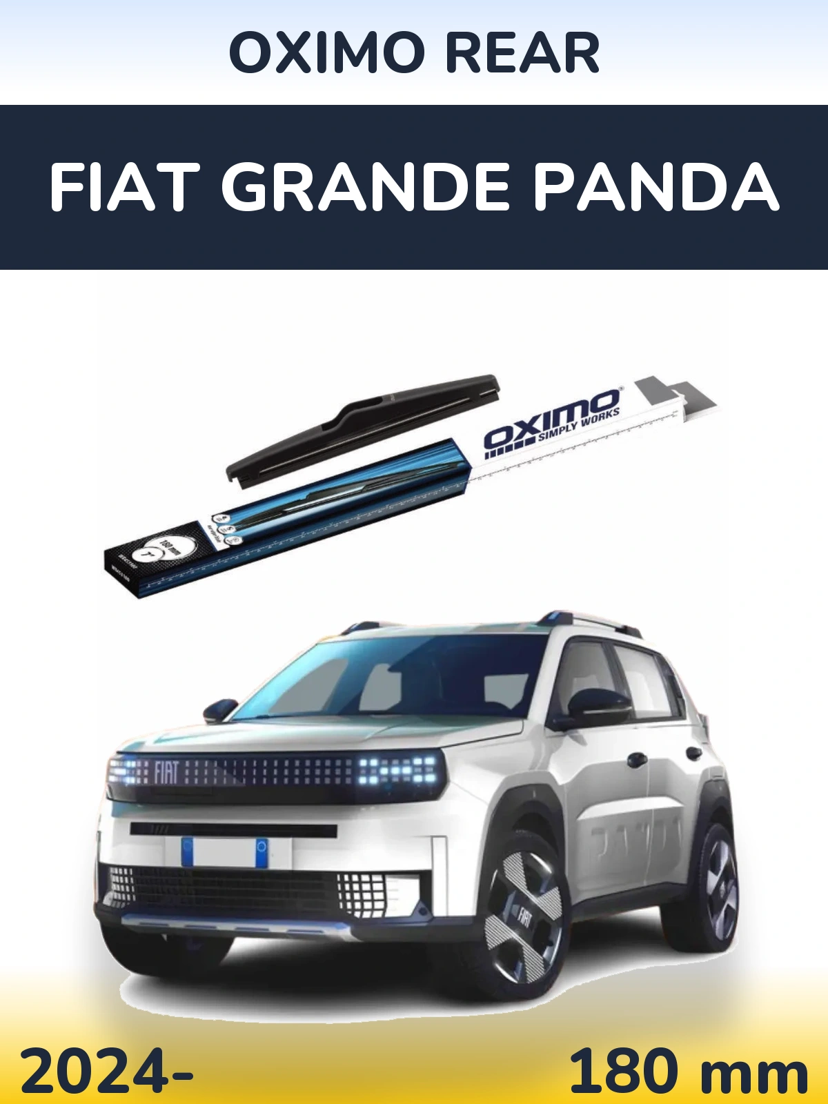 Задня щітка Oximo Rear 180 мм для Fiat Grande Panda 2024-2026