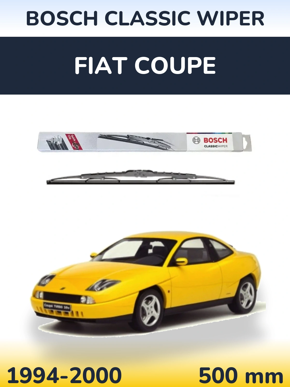 Задний дворник BOSCH Classic Wiper 500 мм для Fiat Coupe 1994-2000