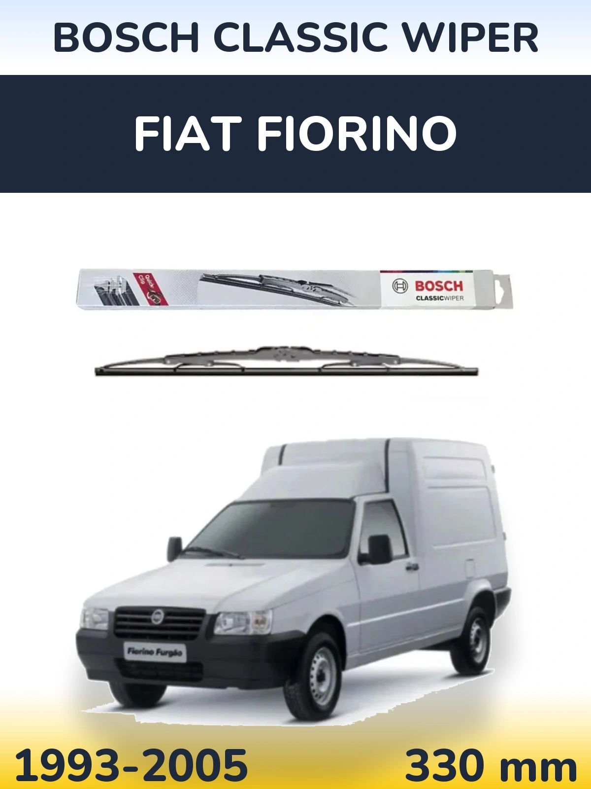 Задня щітка BOSCH Classic Wiper 340 мм для Fiat Fiorino 1993-2005