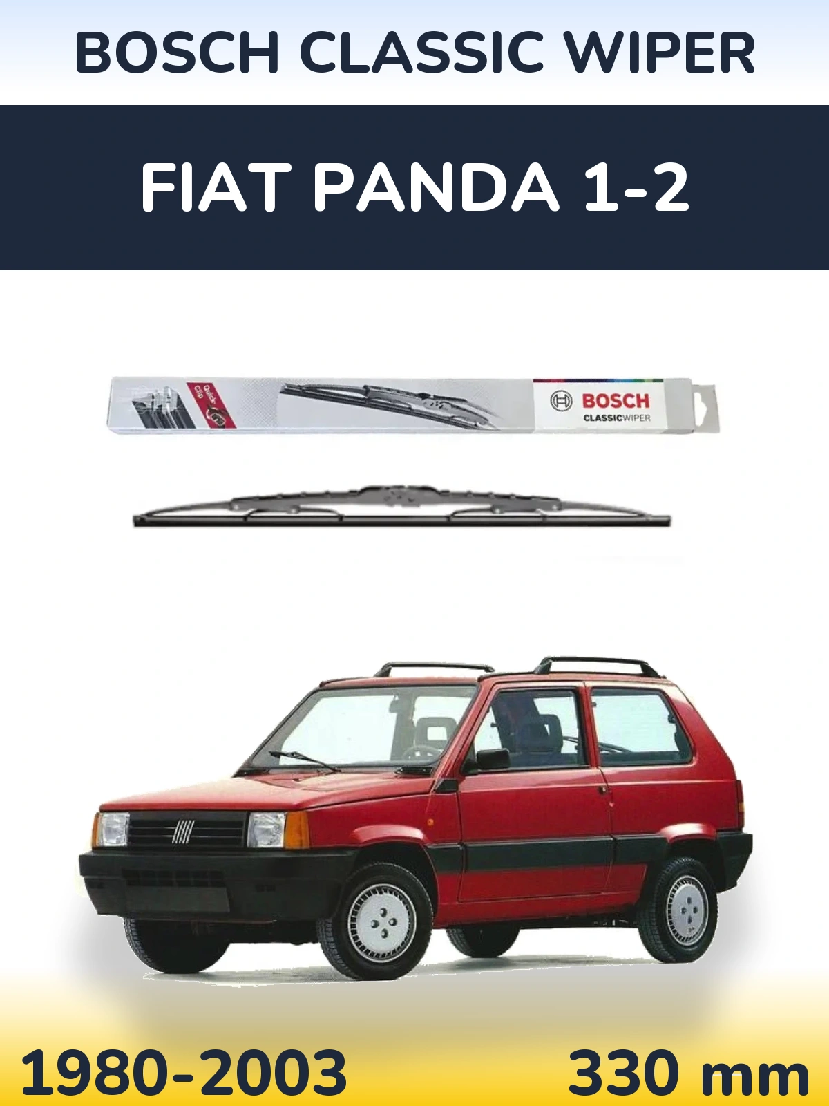 Задний дворник BOSCH Classic Wiper 340 мм для Fiat Panda 1-2 1980-2003