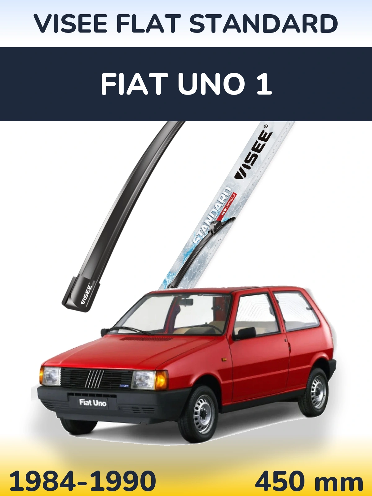 Передня щітка VISEE FLAT STANDARD 450 мм для Fiat Uno 1 1984-1990