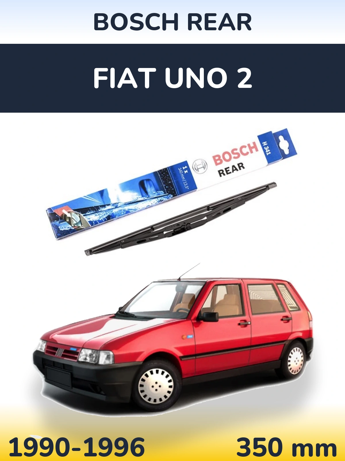 Задня щітка BOSCH Rear 340 мм для Fiat Uno 2 1990-1996