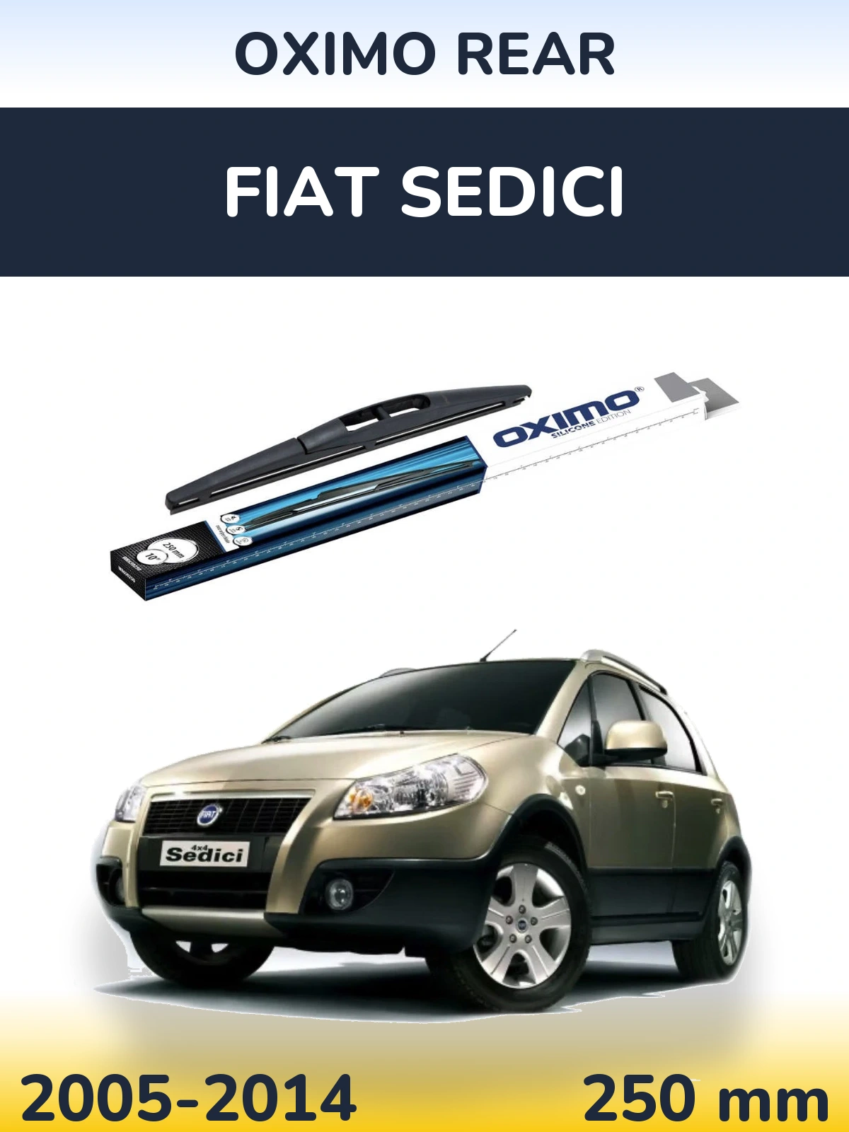 Задний дворник Oximo Rear 250 мм для Fiat Sedici 2005-2014