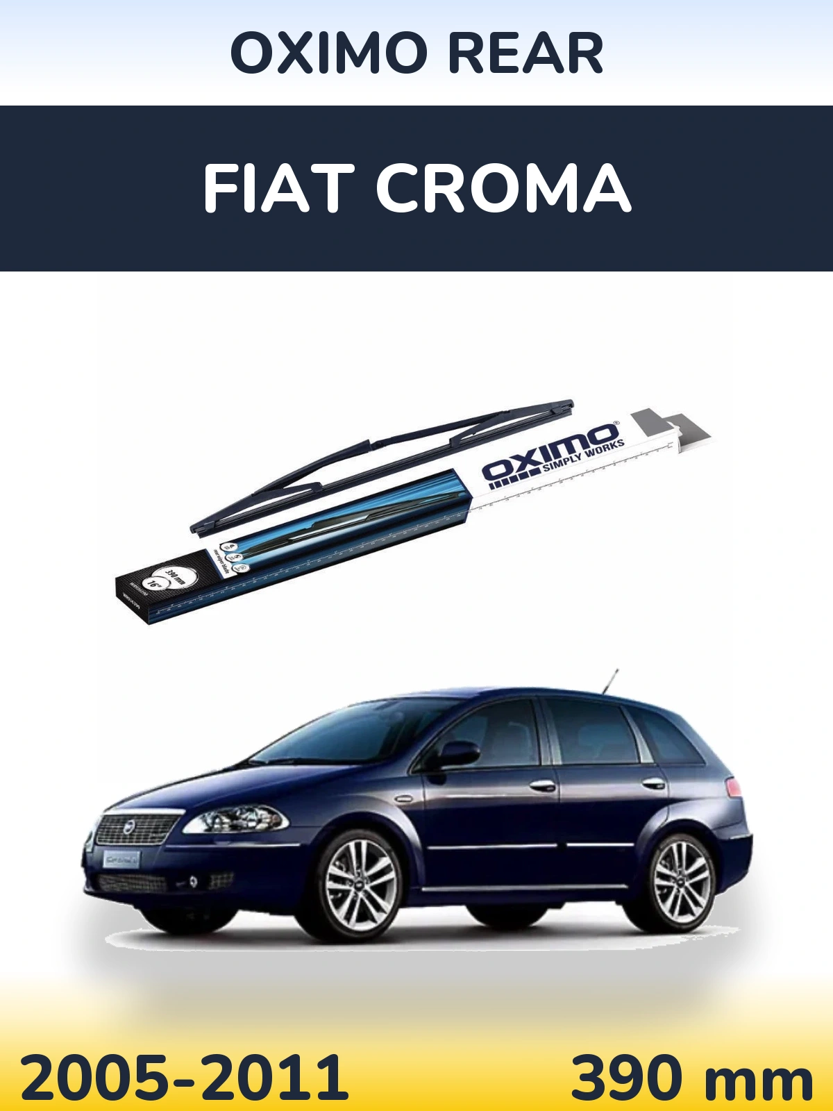 Задня щітка Oximo Rear 390 мм для Fiat Croma 2005-2011