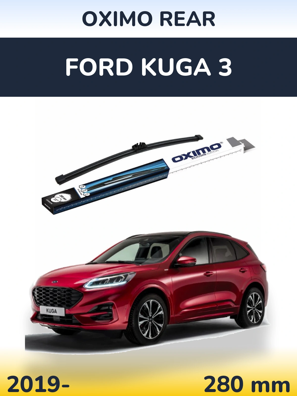 Задня щітка Oximo Rear 280 мм для Ford Kuga 3 2019-2026