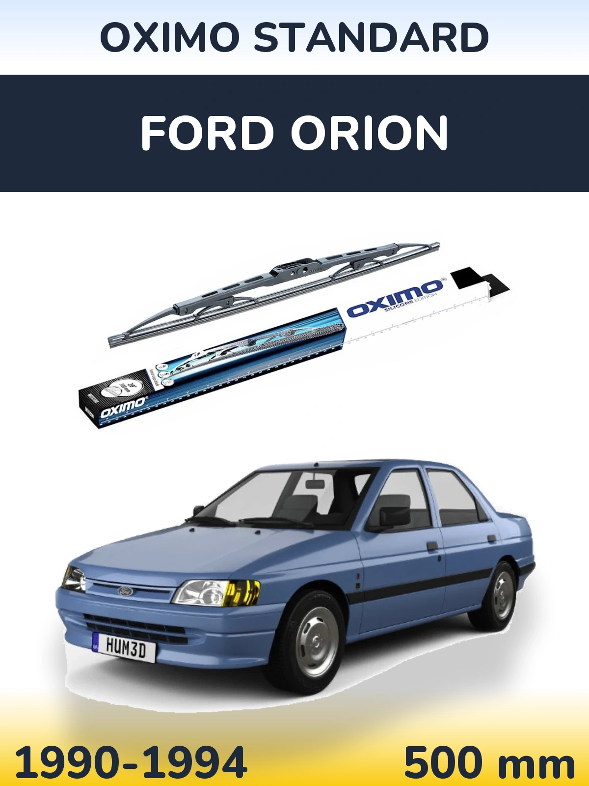 Rear wiper blade Oximo Standard 500 mm for Ford Orion 1990-1994