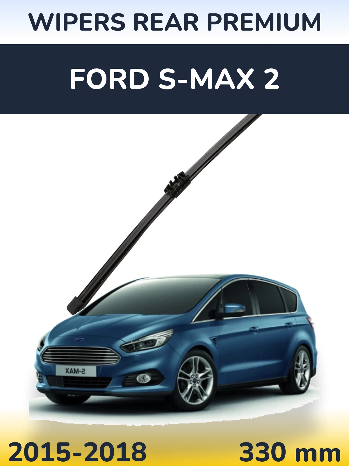 Rear wiper blade WIPERS REAR PREMIUM 330 mm for Ford S-MAX 2 2015-2018