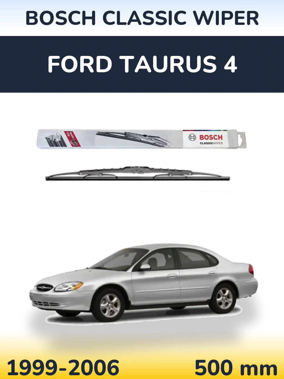 Задний дворник BOSCH Classic Wiper 500 мм для Ford Taurus 4 1999-2006