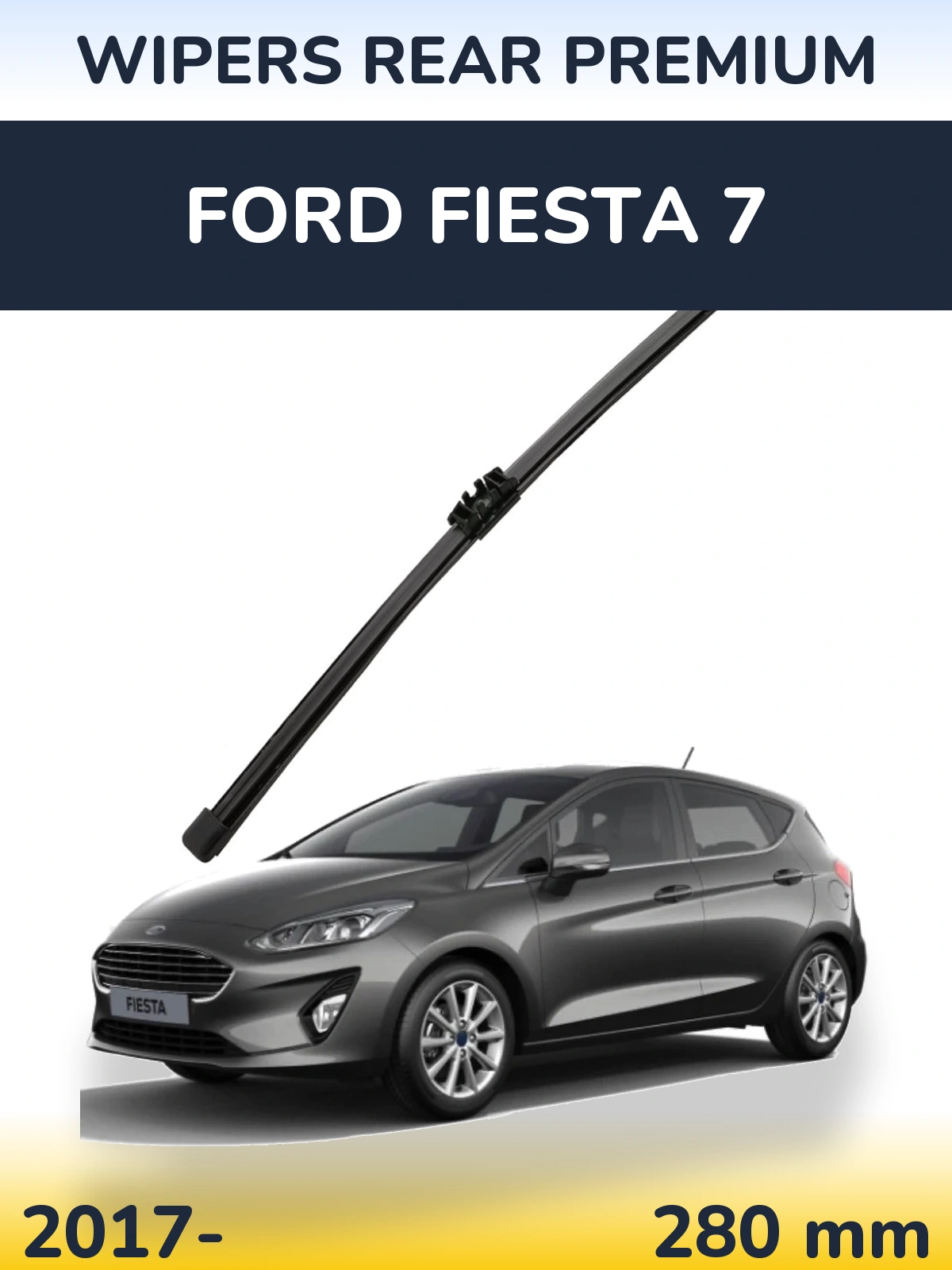 Rear wiper blade WIPERS REAR PREMIUM 280 mm for Ford Fiesta 7 2017-2026