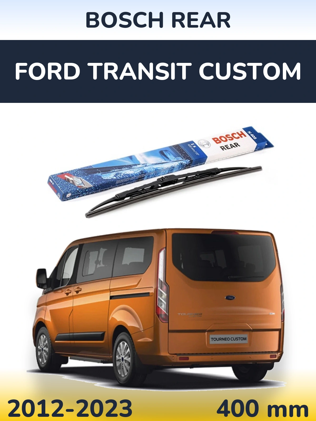 Задня щітка BOSCH Rear 380 мм для Ford Transit Custom 2012-2023