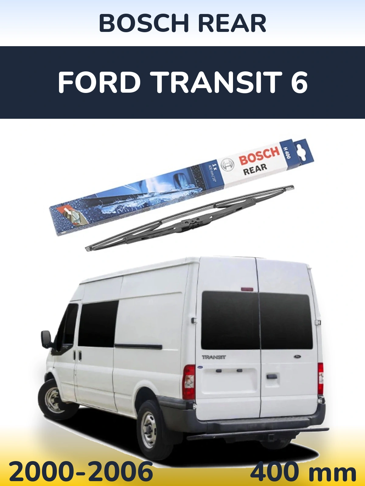 Rear wiper blade BOSCH Rear 400 mm for Ford Transit 6 2000-2006
