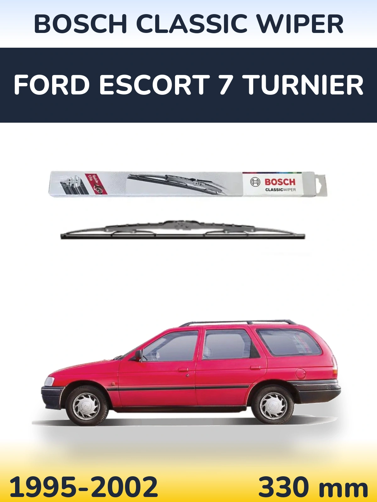 Задний дворник BOSCH Classic Wiper 340 мм для Ford Escort 7 Turnier 1995-2002