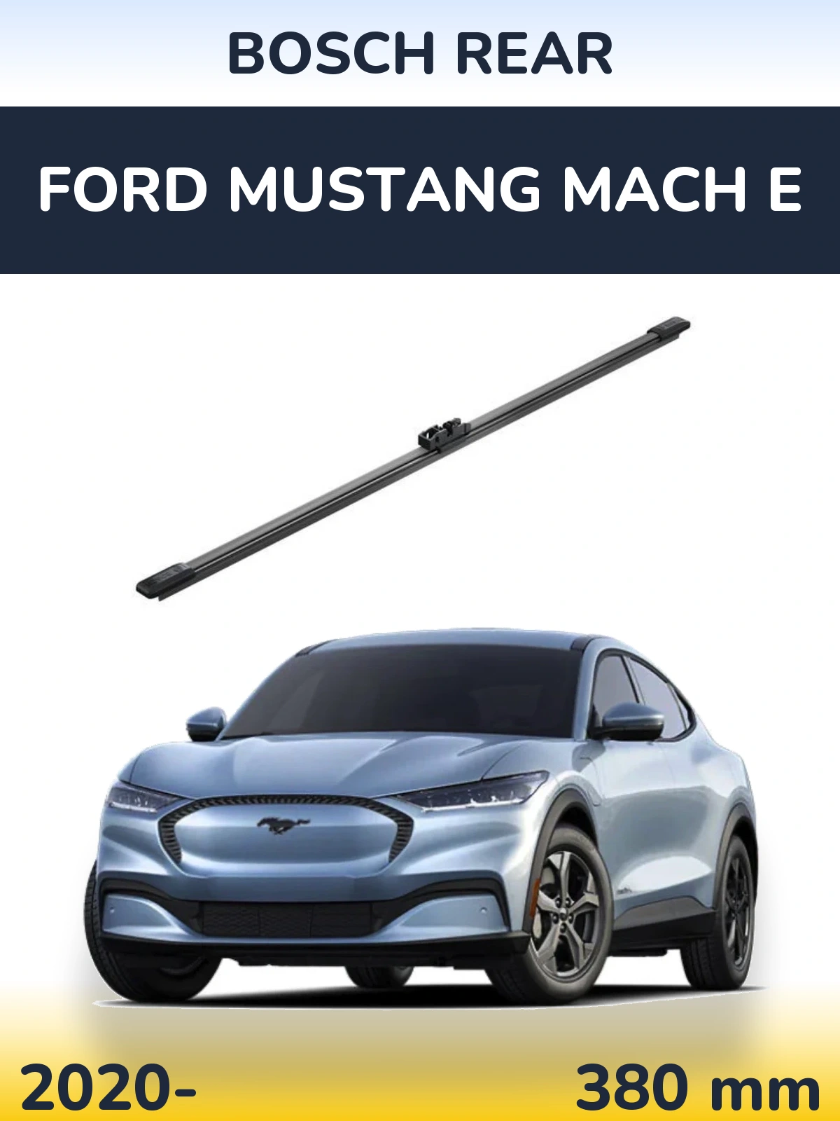 Rear wiper blade BOSCH Rear 380 mm for Ford Mustang Mach E 2020-2026