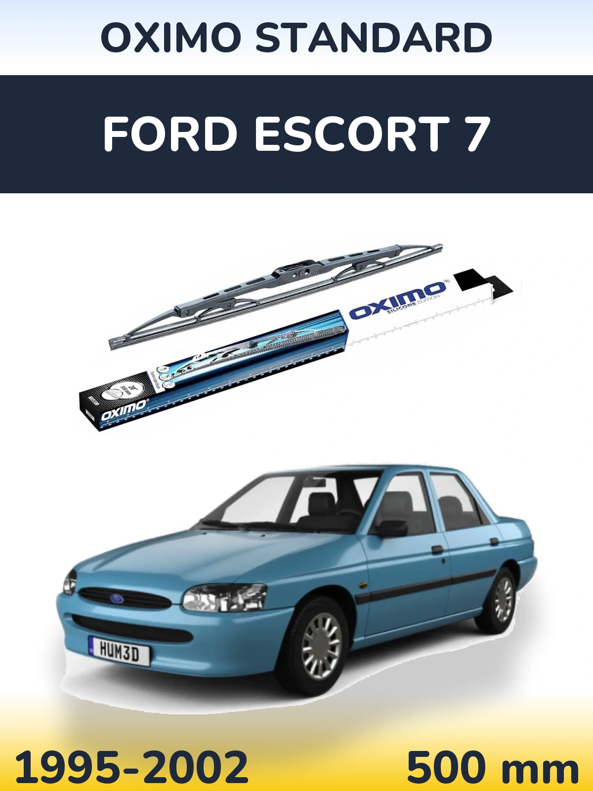 Rear wiper blade Oximo Standard 500 mm for Ford Escort 7 1995-2002