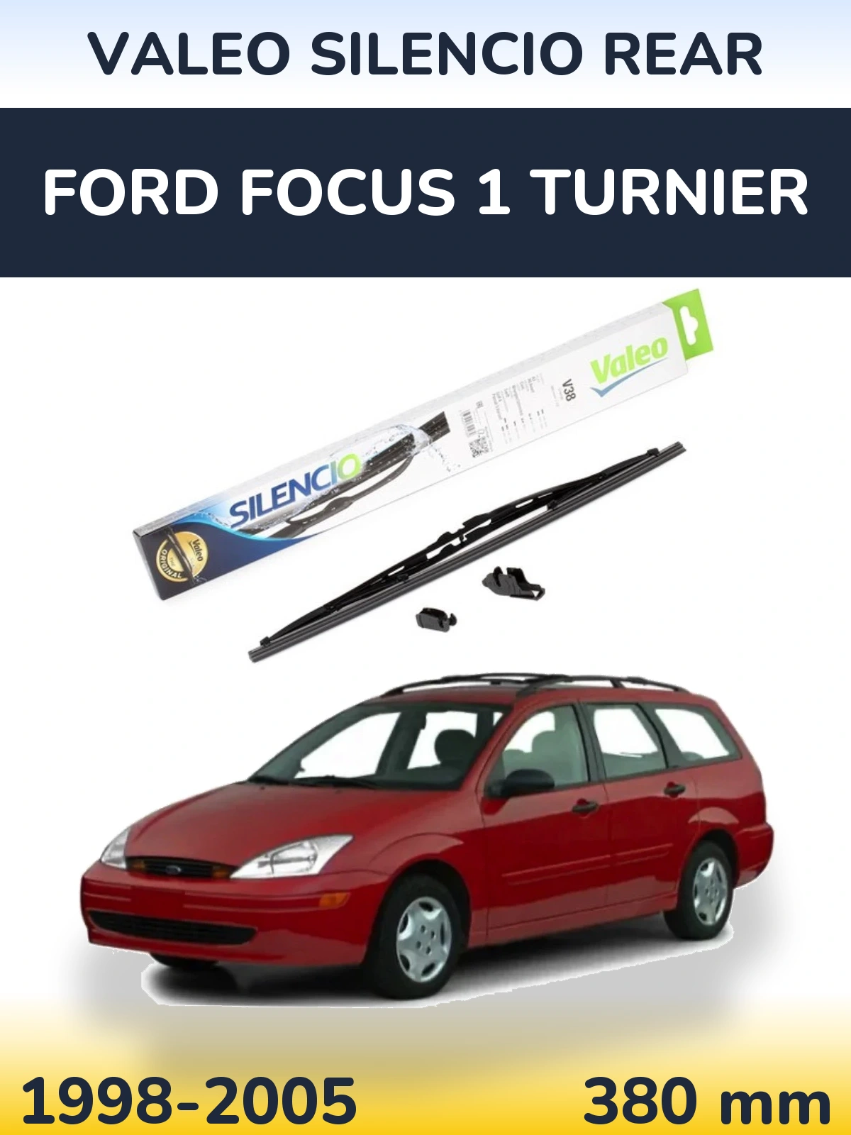 Задний дворник Valeo Silencio Rear 380 мм для Ford Focus 1 Turnier 1998-2005
