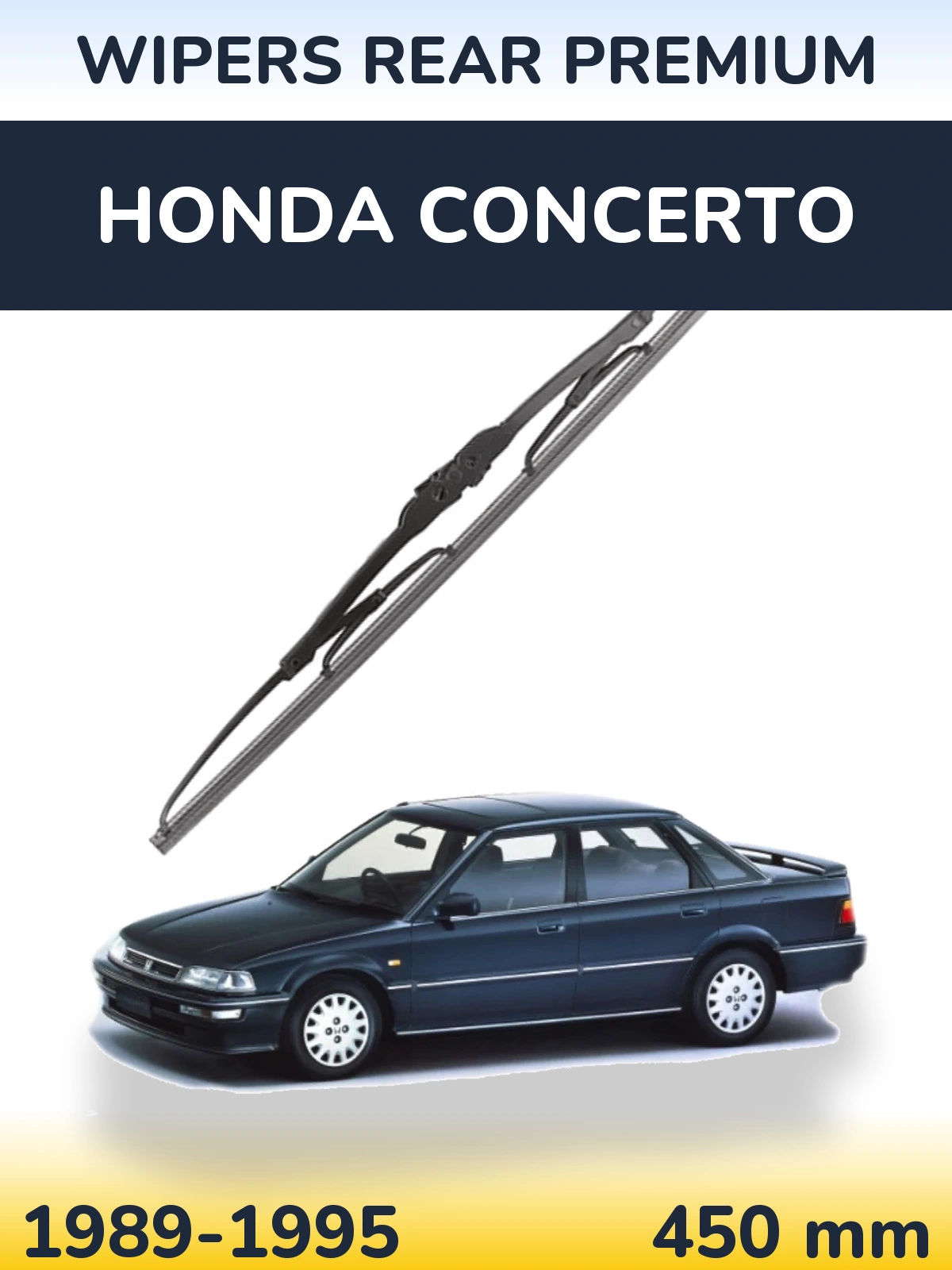 Rear wiper blade WIPERS REAR PREMIUM 450 mm for Honda Concerto 1989-1995