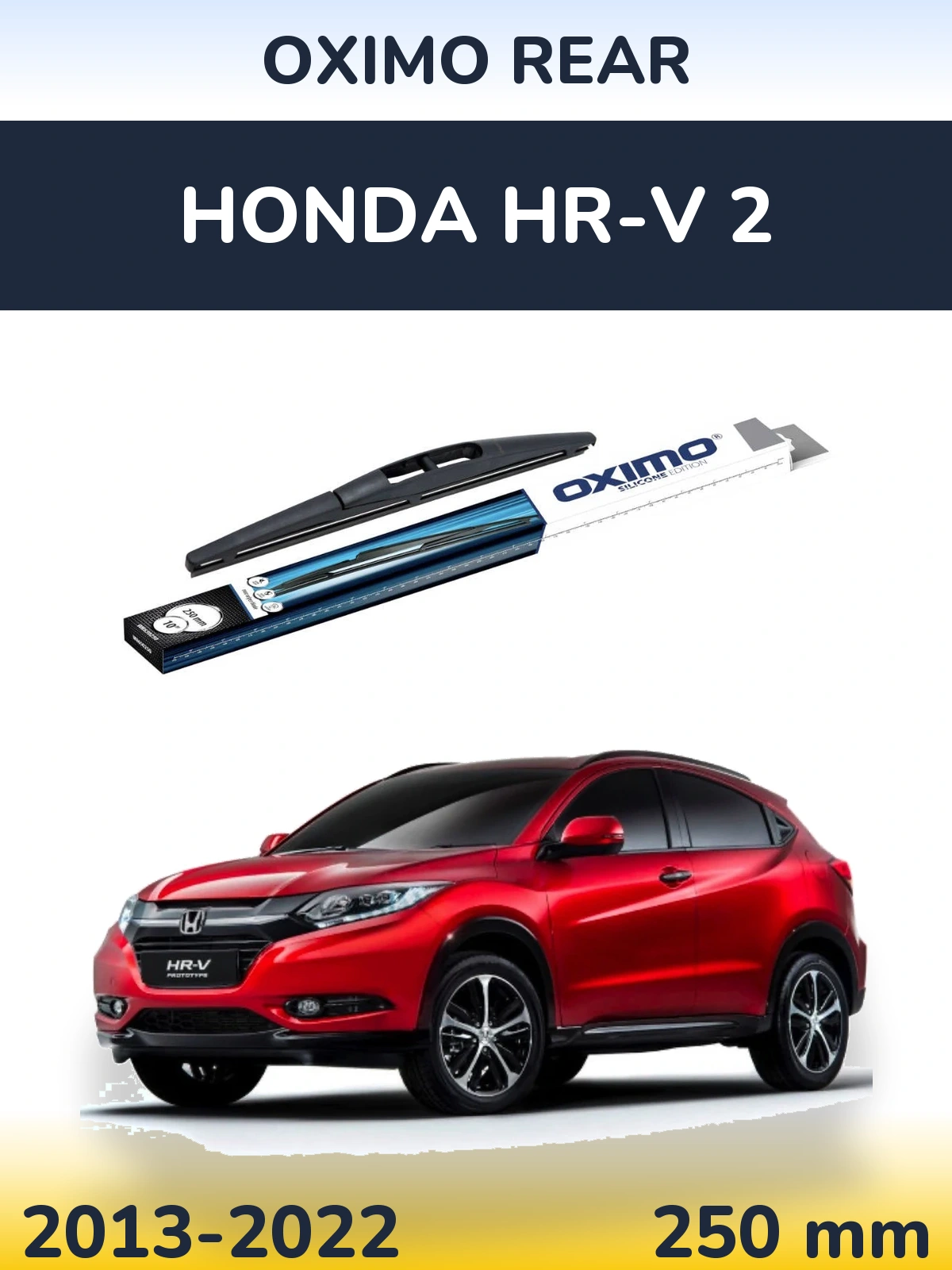 Rear wiper blade Oximo Rear 250 mm for Honda HR-V 2 2013-2022