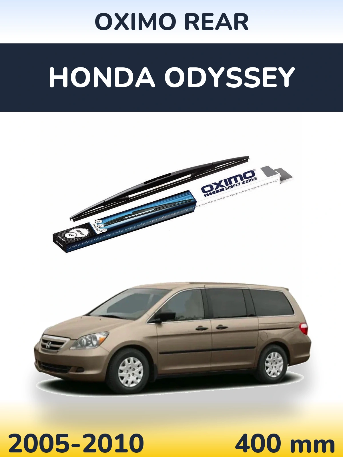 Rear wiper blade Oximo Rear 400 mm for Honda Odyssey 2005-2010