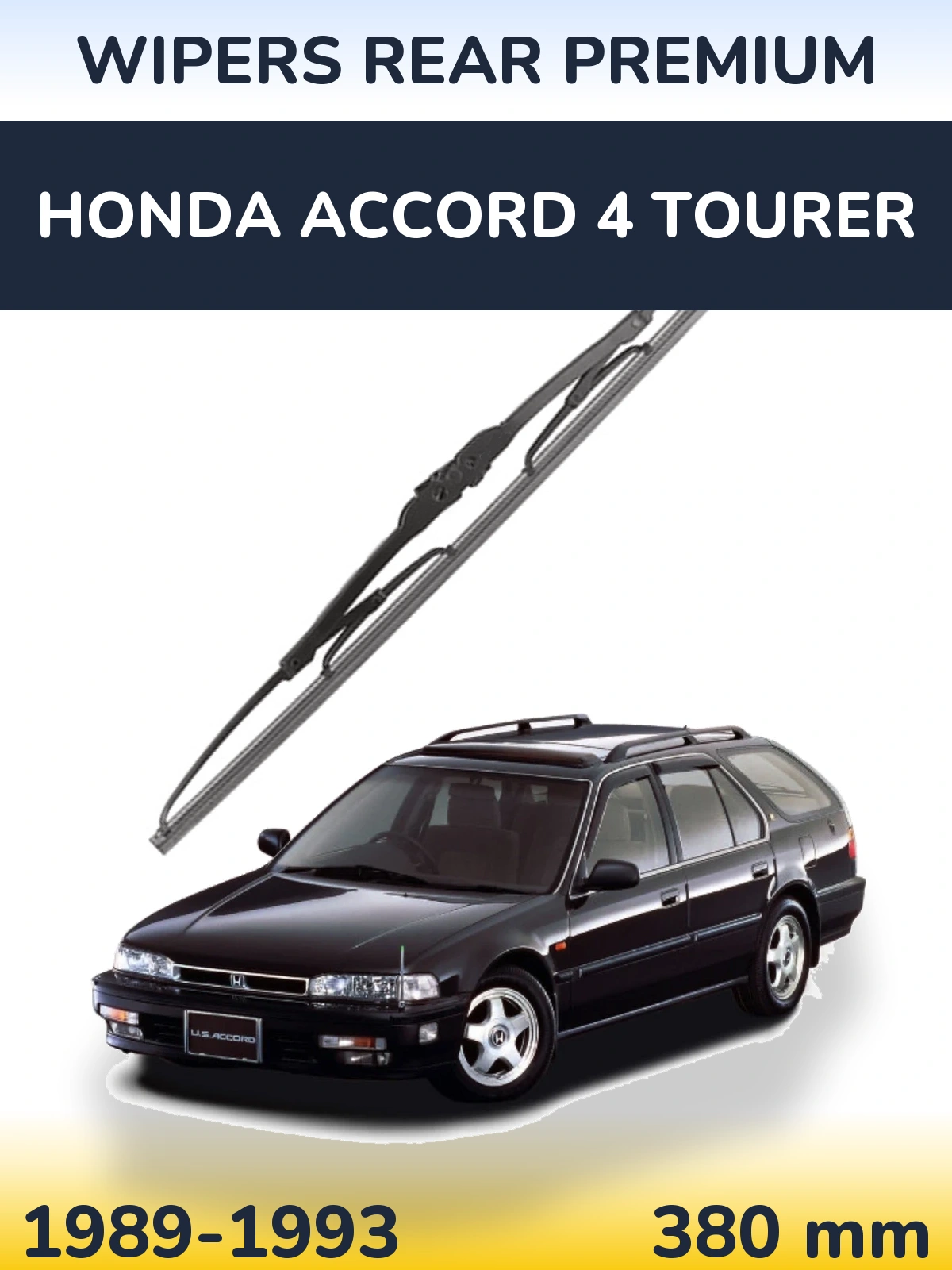 Задний дворник WIPERS REAR PREMIUM 380 мм для Honda Accord 4 Tourer 1989-1993
