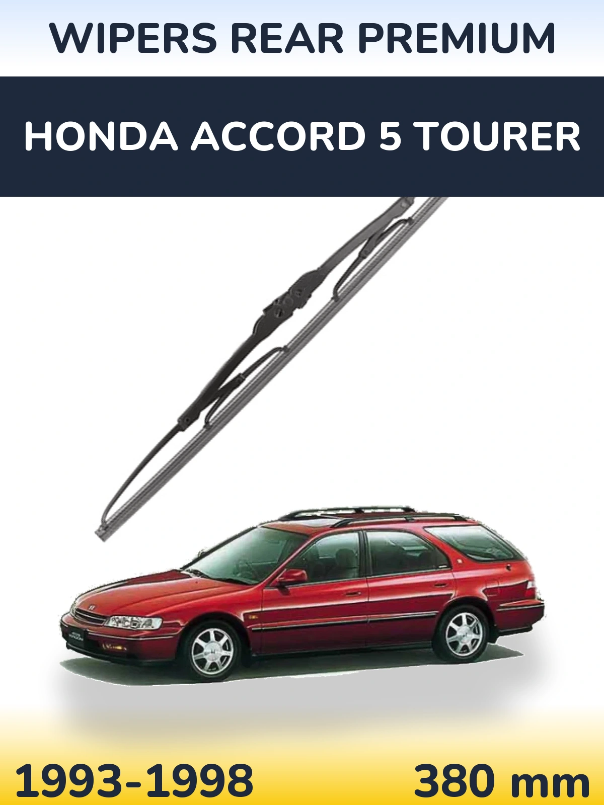 Задний дворник WIPERS REAR PREMIUM 380 мм для Honda Accord 5 Tourer 1993-1998