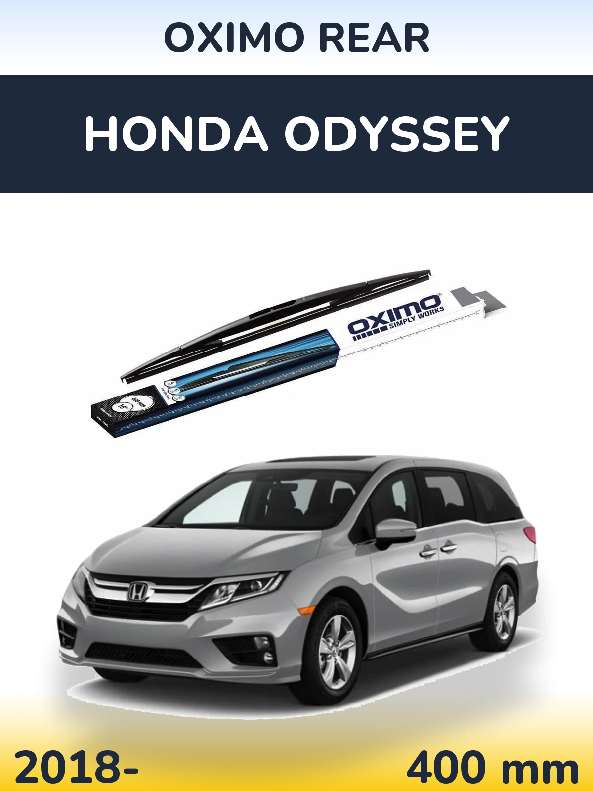 Задня щітка Oximo Rear 400 мм для Honda Odyssey 2018-2026