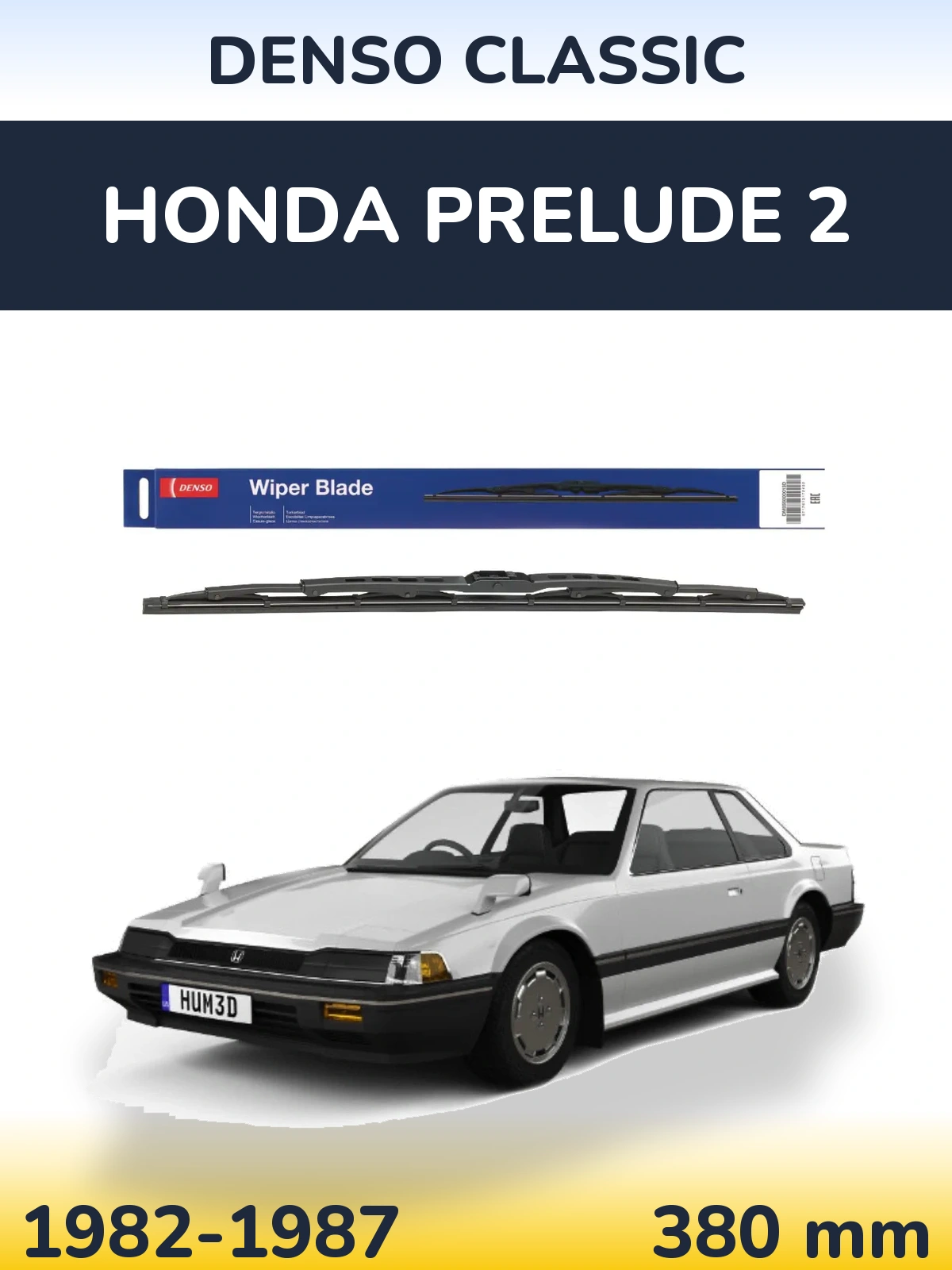 Задний дворник Denso Classic 380 мм для Honda Prelude 2 1982-1987