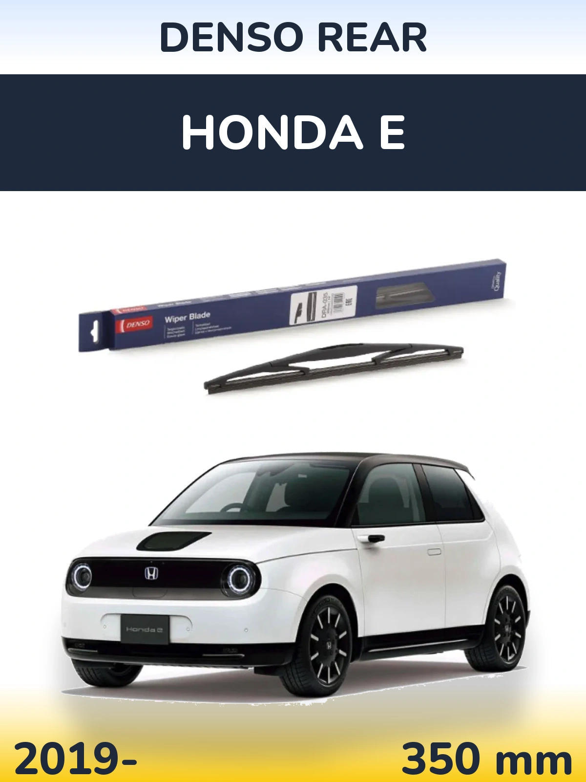 Rear wiper blade Denso Rear 350 mm for Honda E 2019-2026