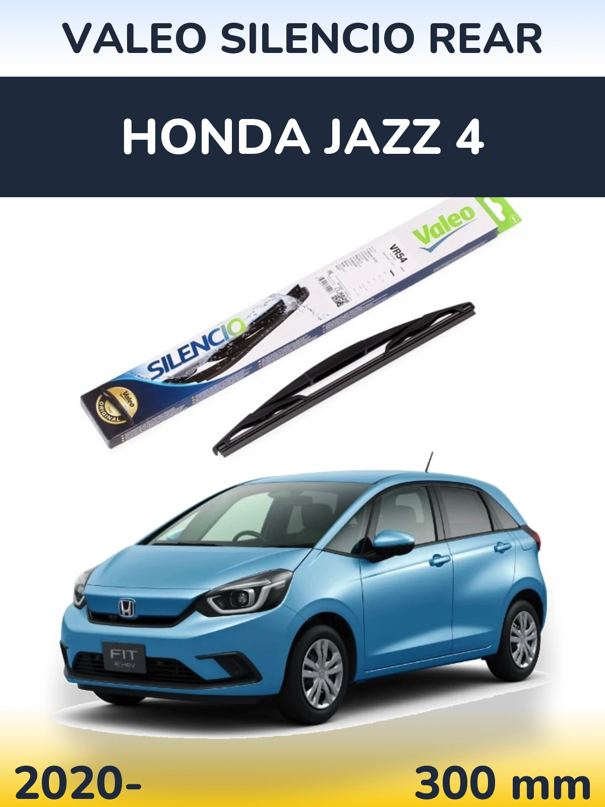 Rear wiper blade Valeo Silencio Rear 300 mm for Honda Jazz 4 2020-2026