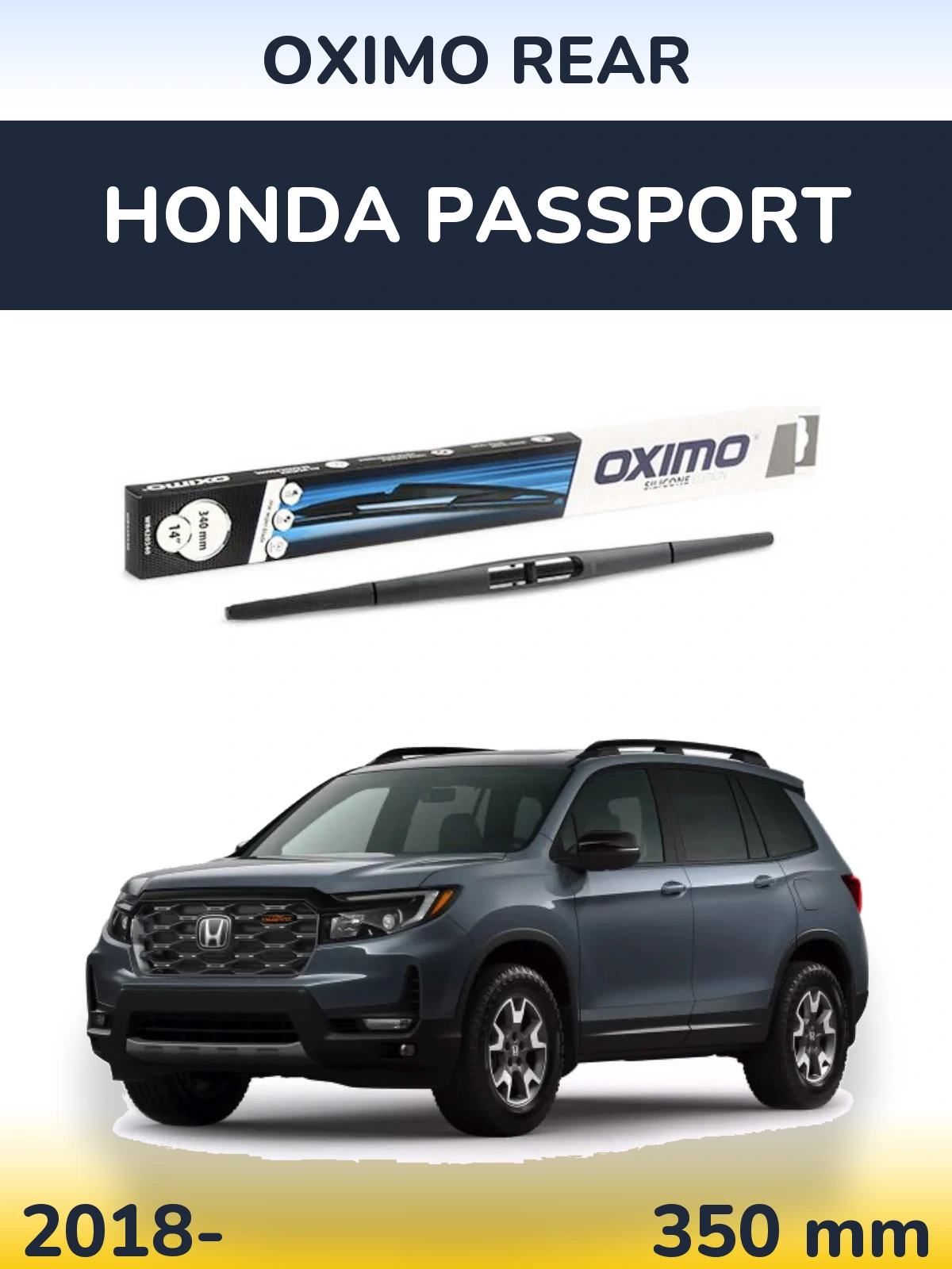 Rear wiper blade Oximo Rear 350 mm for Honda Passport 2018-2026