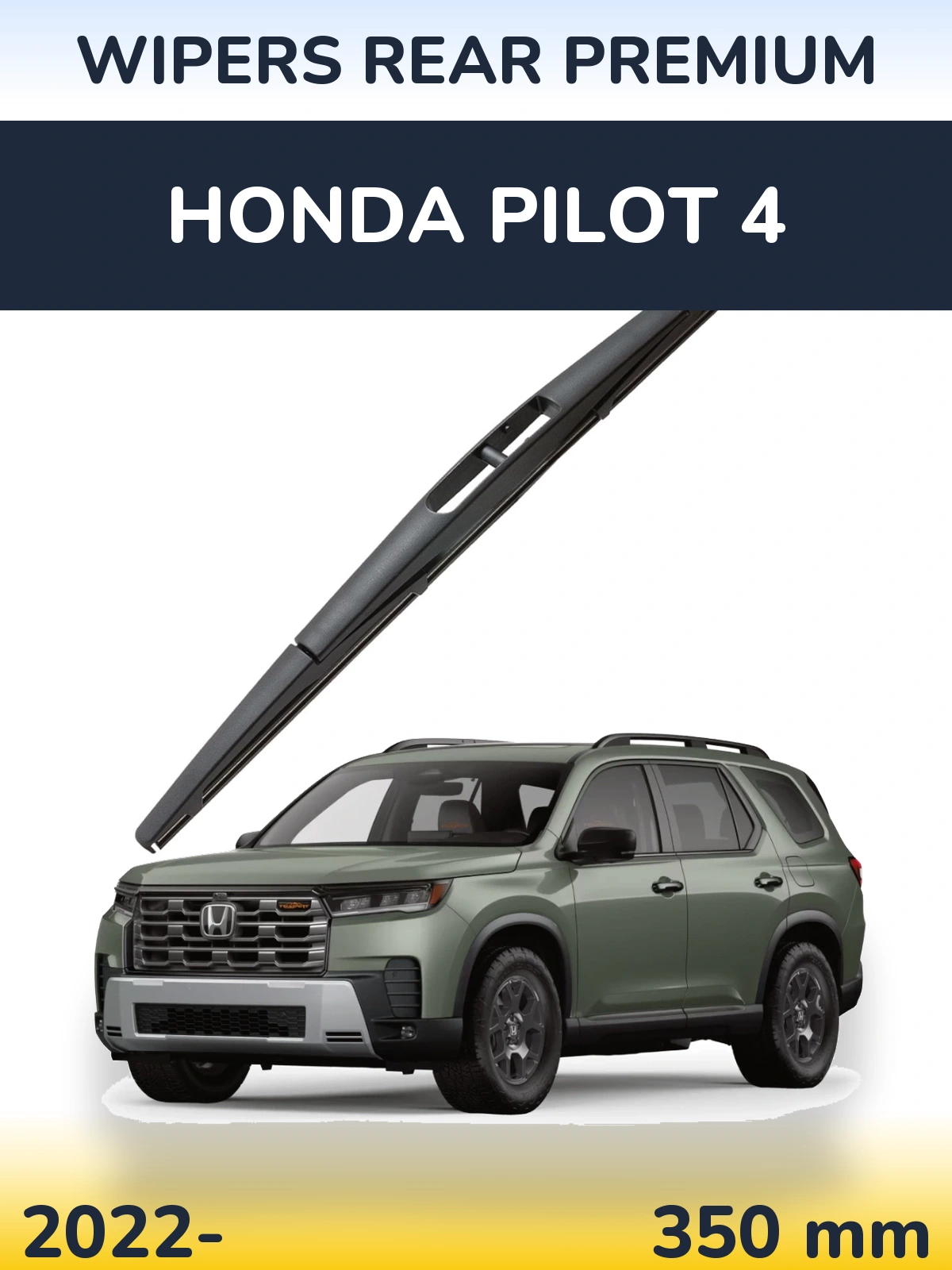 Rear wiper blade WIPERS REAR PREMIUM 350 mm for Honda Pilot 4 2022-2026