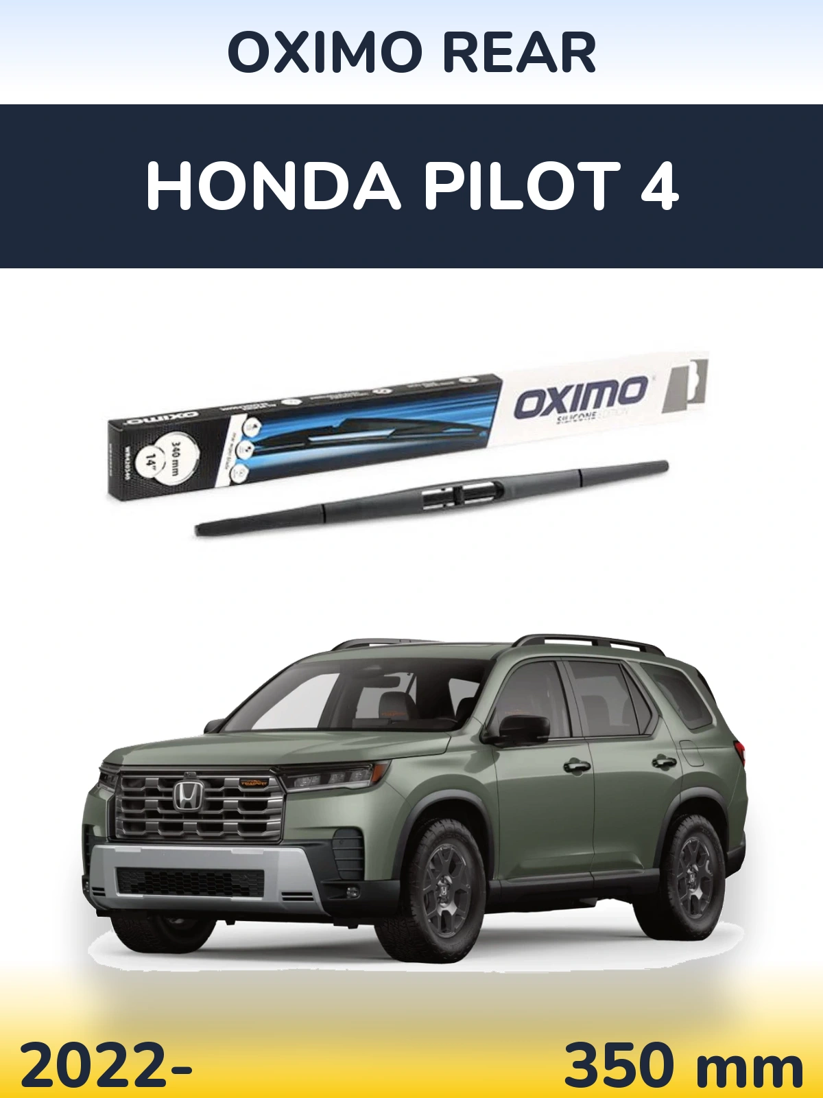 Rear wiper blade Oximo Rear 350 mm for Honda Pilot 4 2022-2026