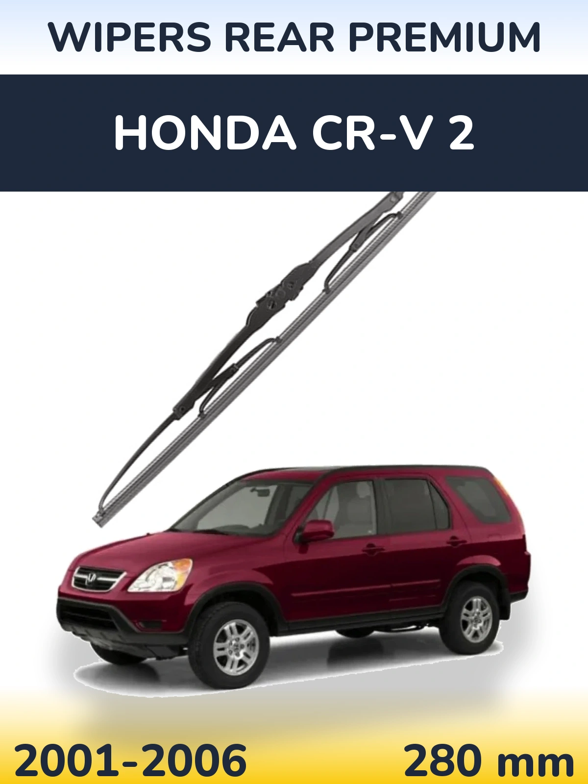 Rear wiper blade WIPERS REAR PREMIUM 280 mm for Honda CR-V 2 2001-2006