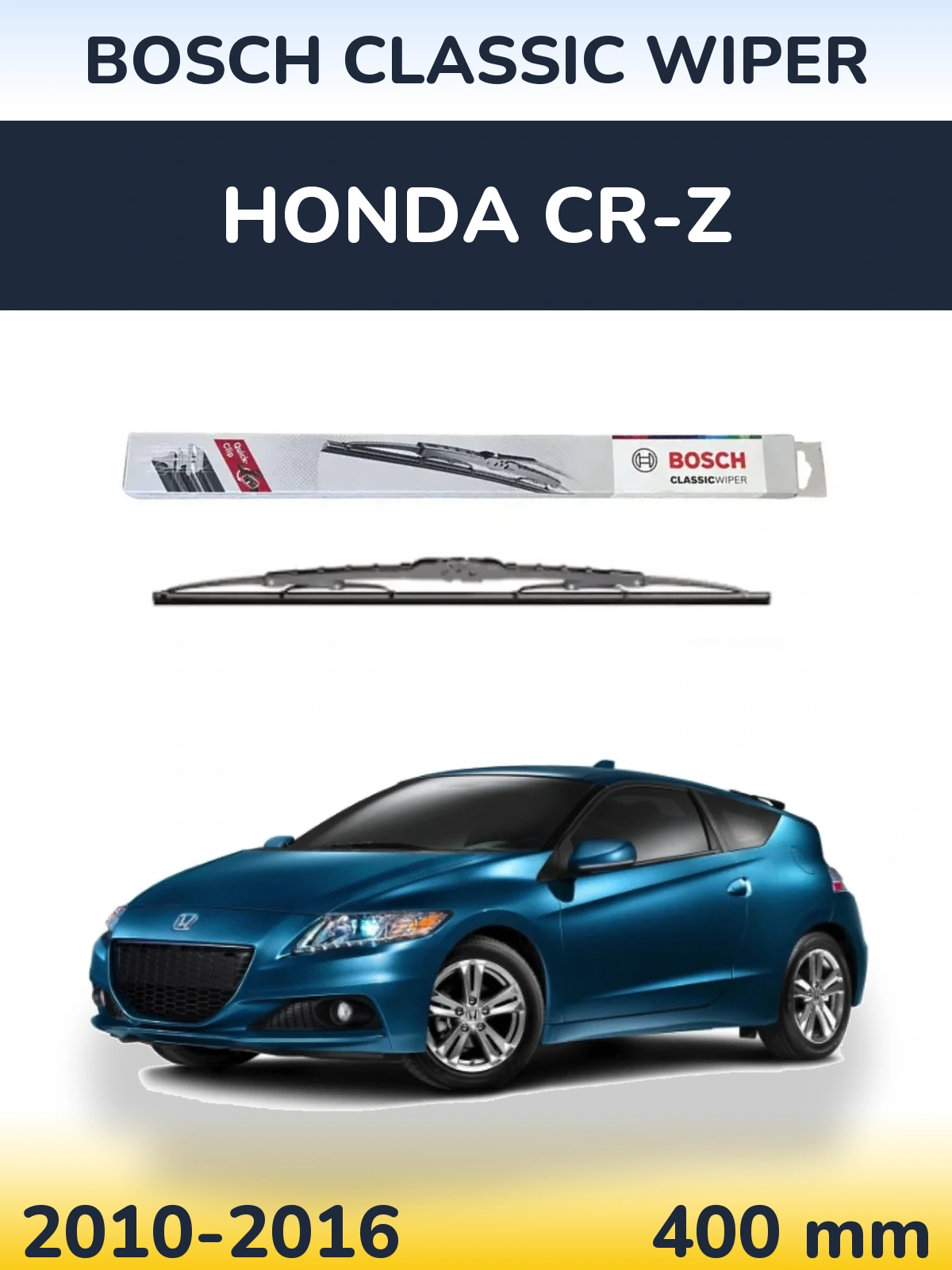 Задний дворник BOSCH Classic Wiper 400 мм для Honda CR-Z 2010-2016