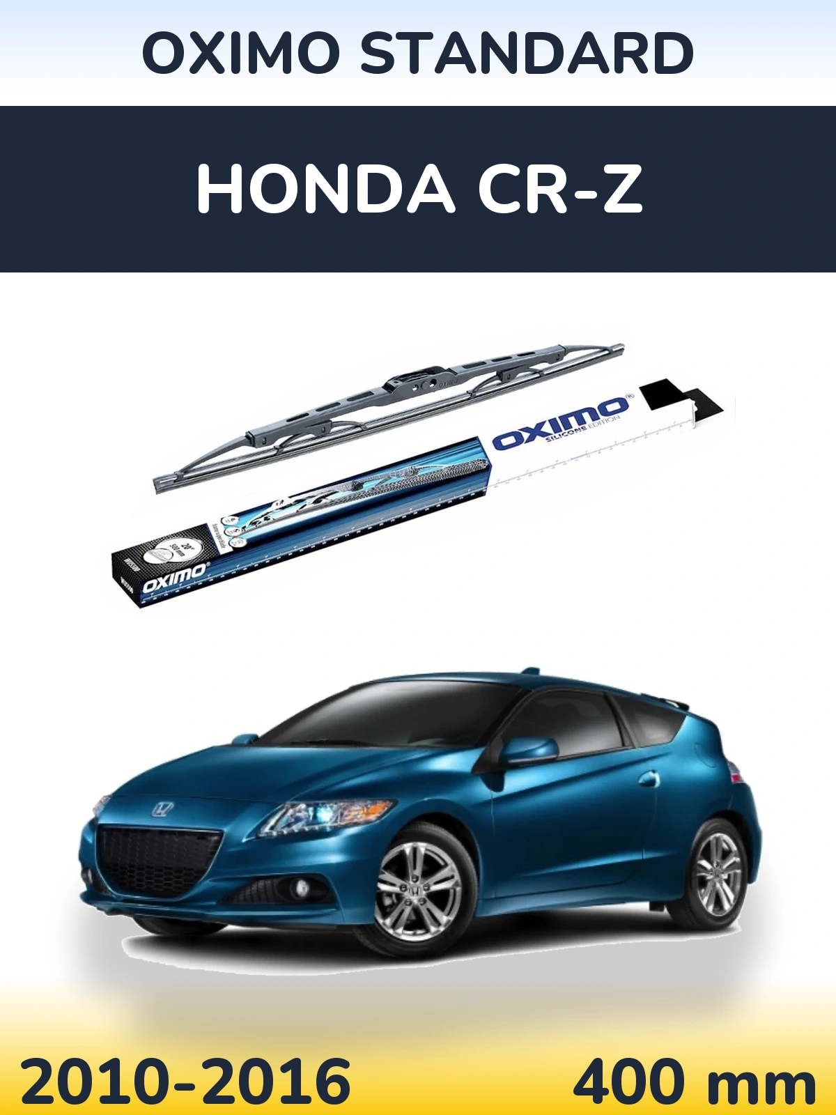 Rear wiper blade Oximo Standard 400 mm for Honda CR-Z 2010-2016