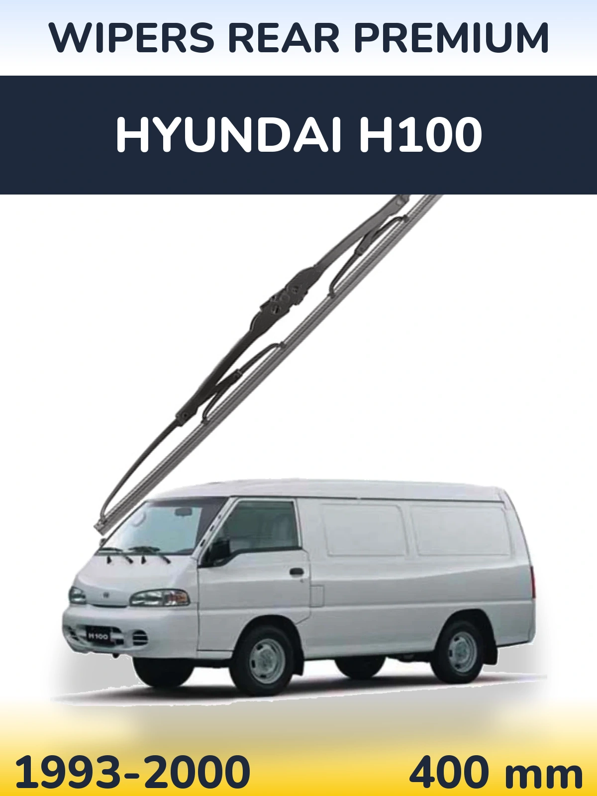 Rear wiper blade WIPERS REAR PREMIUM 400 mm for Hyundai H100 1993-2000