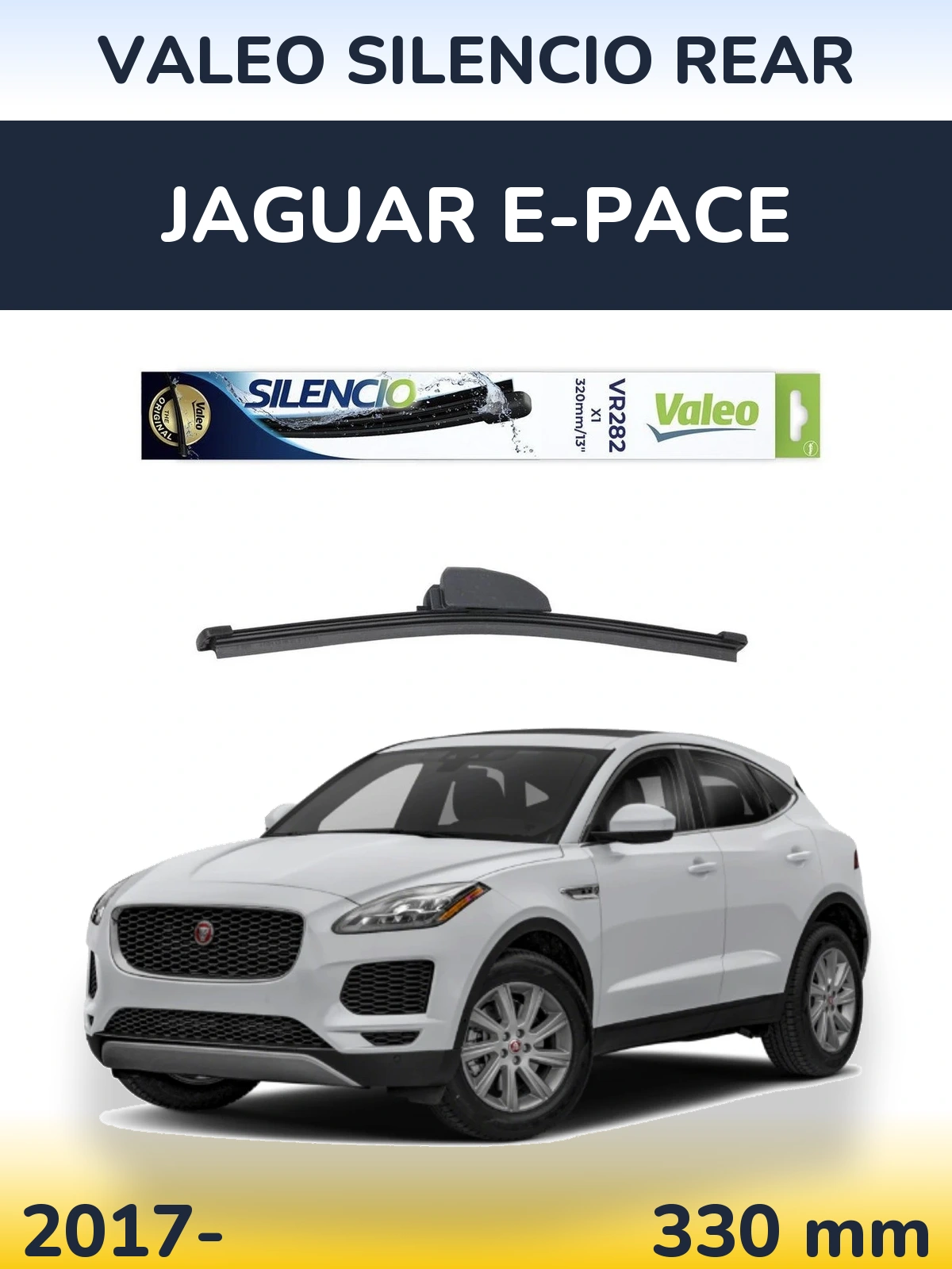 Rear wiper blade Valeo Silencio Rear 320 mm for Jaguar E-Pace 2017-2026