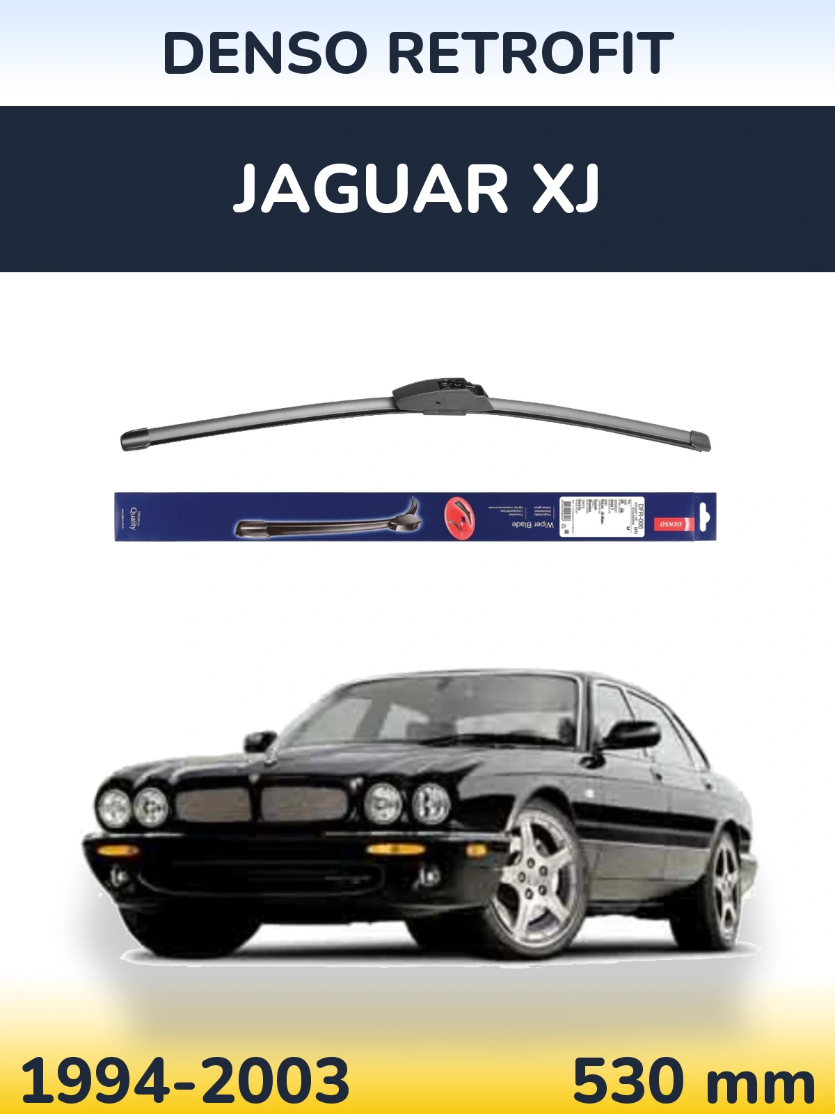 Front wiper blade Denso Retrofit 530 mm for Jaguar XJ 1994-2003