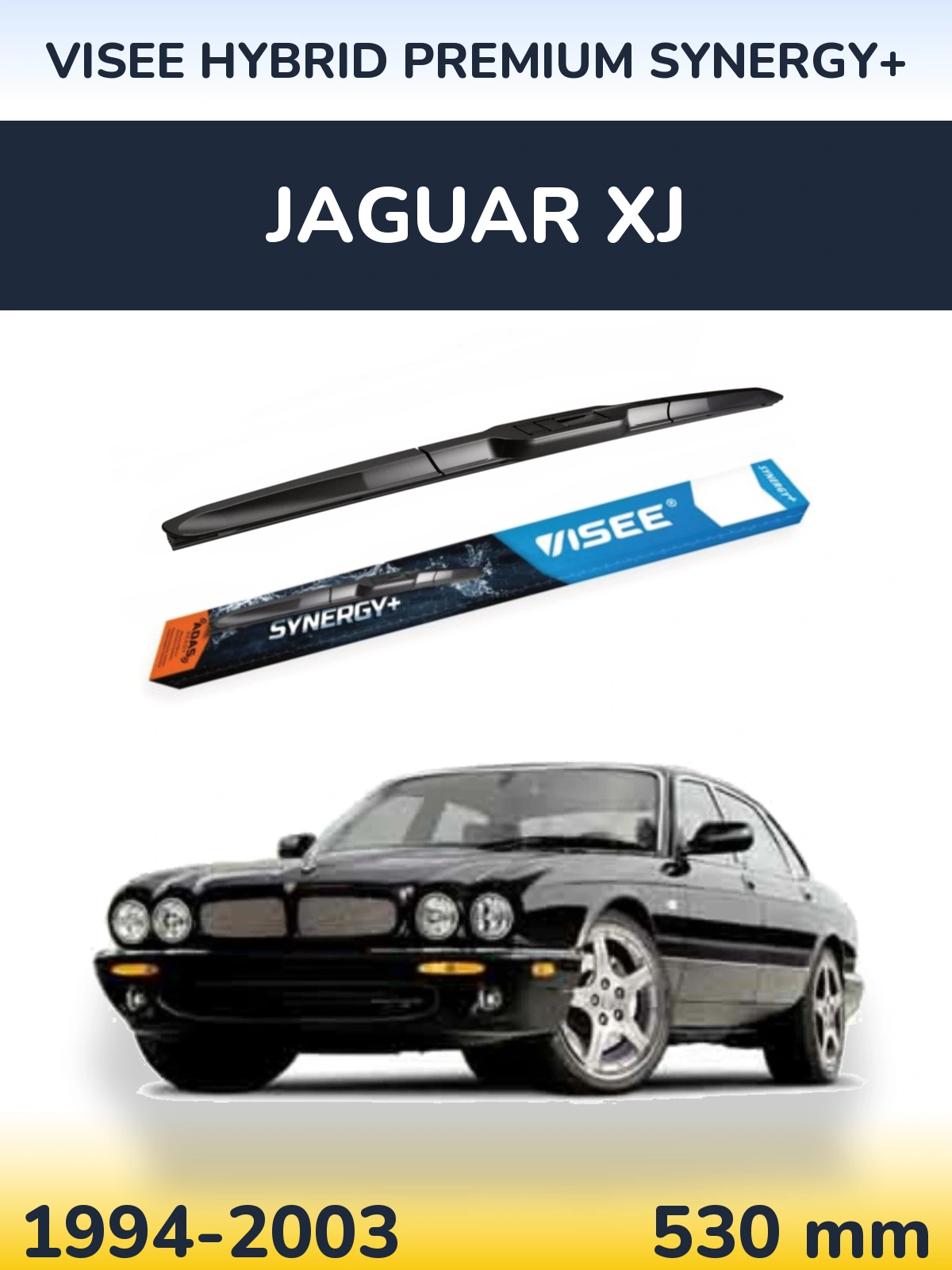 Передний дворник VISEE HYBRID PREMIUM SYNERGY+ 530 мм для Jaguar XJ 1994-2003