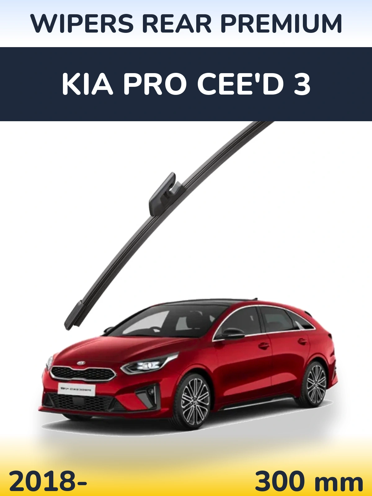Rear wiper blade WIPERS REAR PREMIUM 300 mm for KIA Pro Cee'd 3 2018-2026