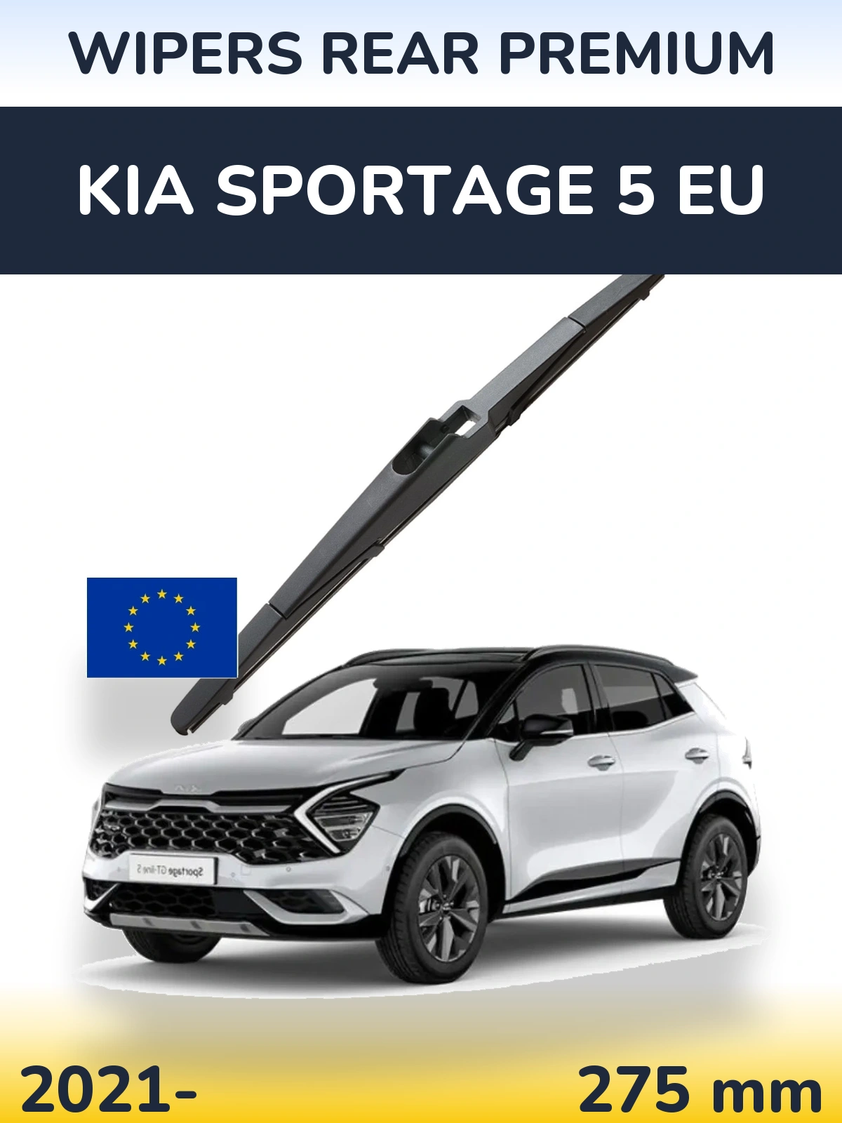 Rear wiper blade WIPERS REAR PREMIUM 275 mm for KIA Sportage 5 EU 2021-2026