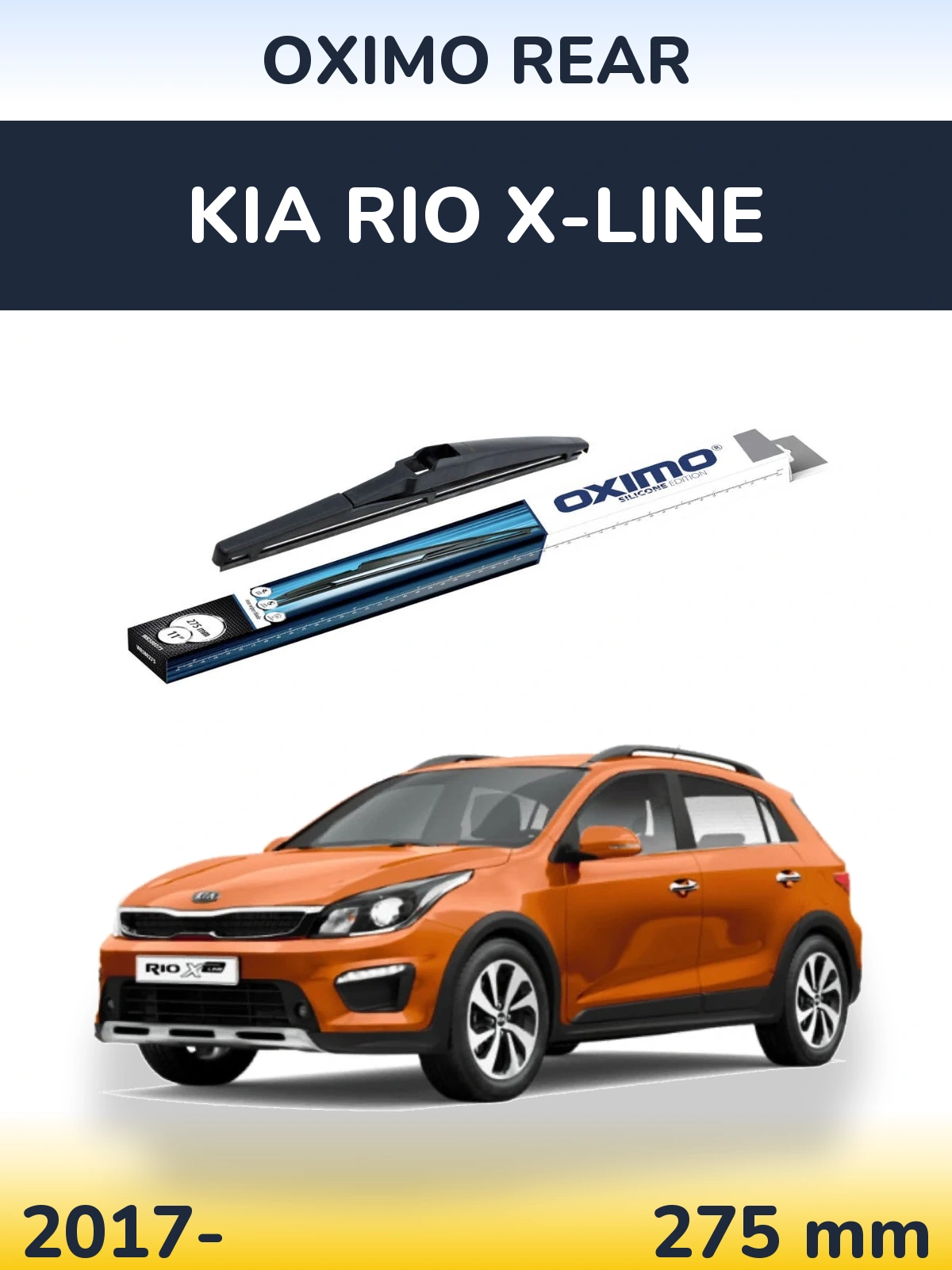 Rear wiper blade Oximo Rear 280 mm for KIA Rio X-Line 2017-2026