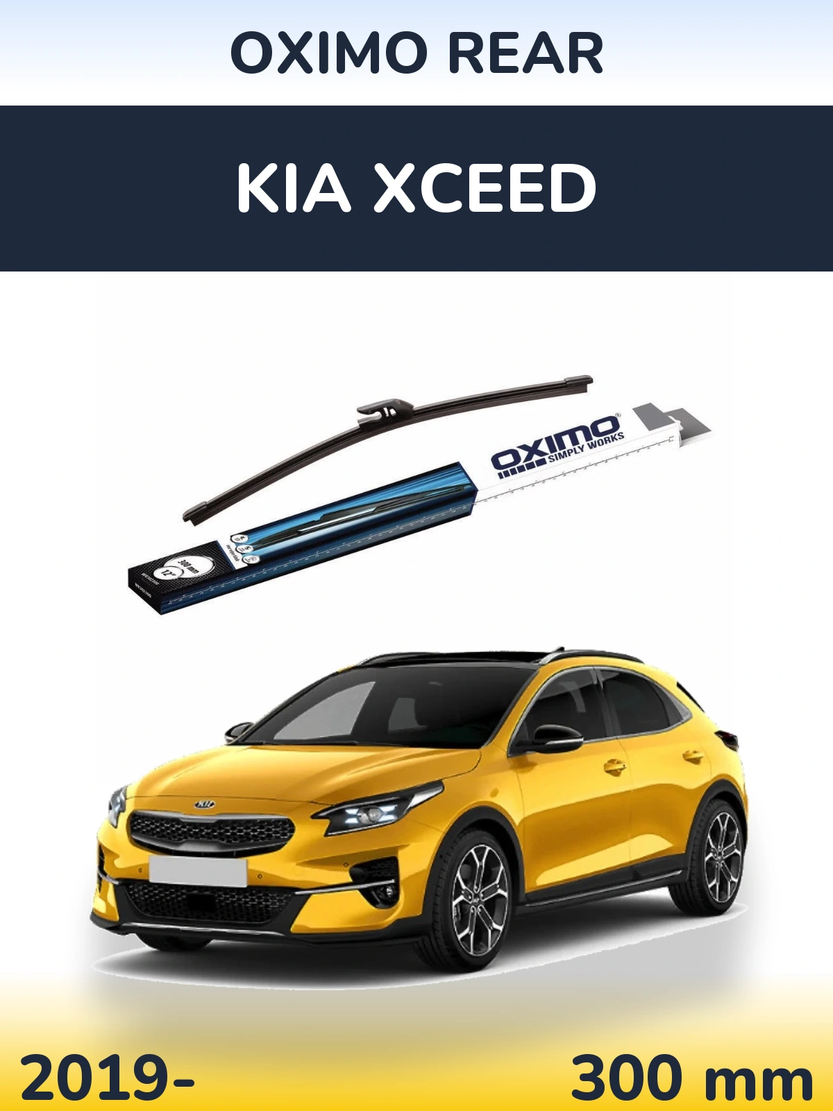 Rear wiper blade Oximo Rear 300 mm for KIA XCeed 2019-2026