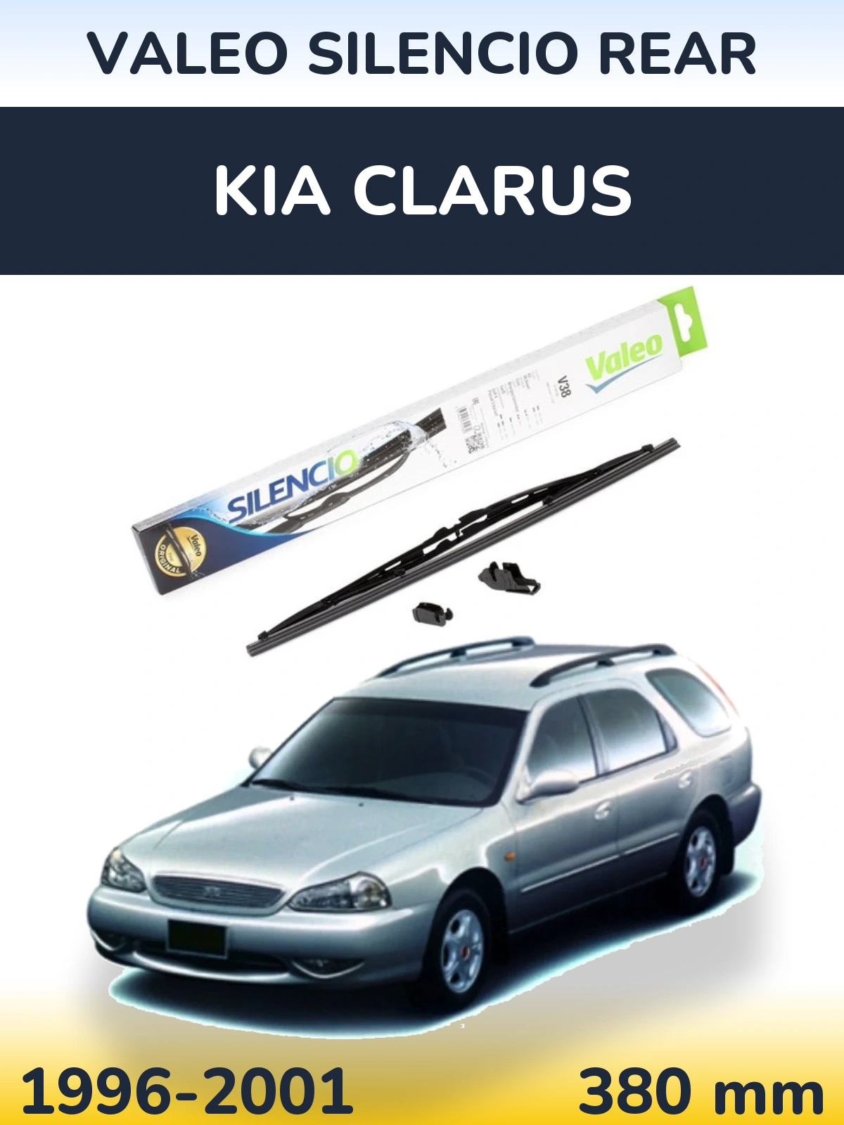 Задний дворник Valeo Silencio Rear 380 мм для KIA Clarus 1996-2001