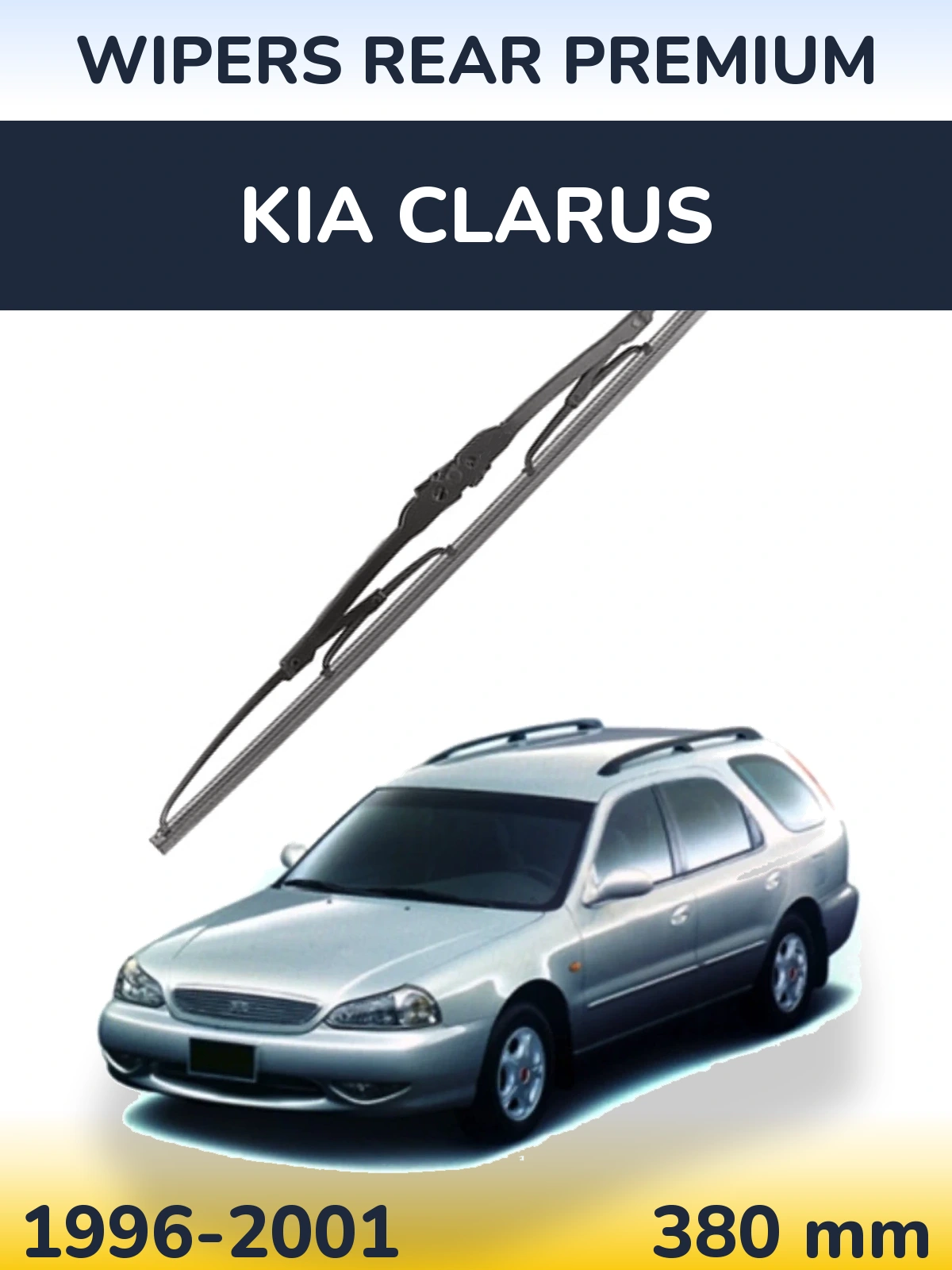 Rear wiper blade WIPERS REAR PREMIUM 380 mm for KIA Clarus 1996-2001